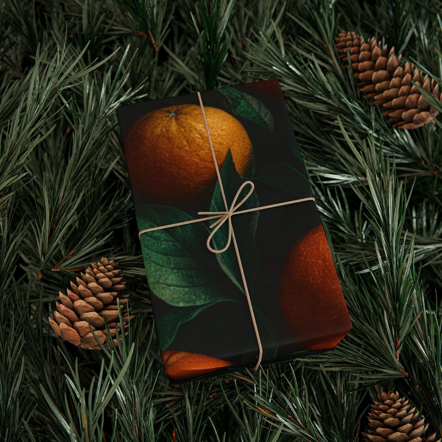 Orange Vine Themed Wrapping Papers