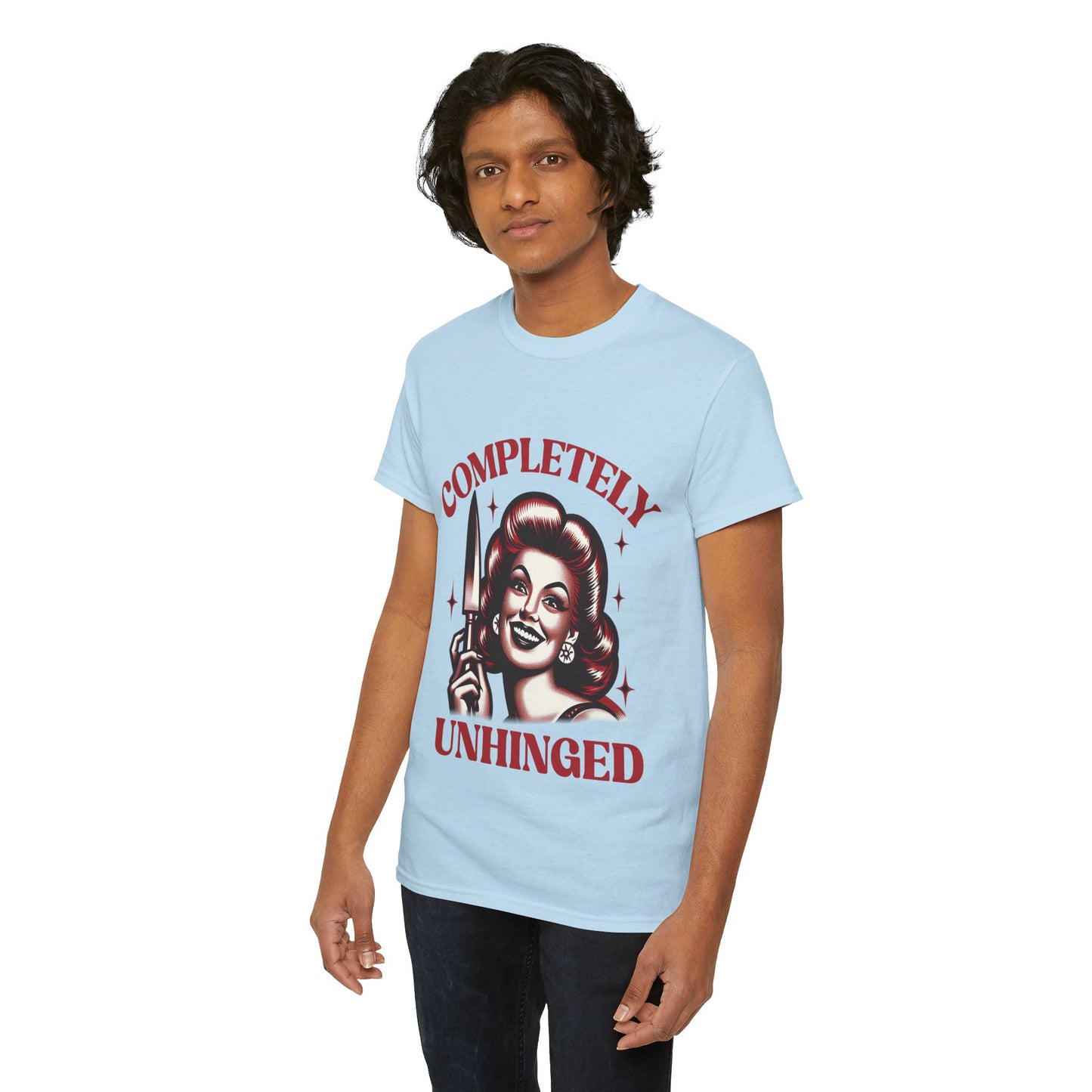 Completely Unhinged Unisex Heavy Cotton Tee