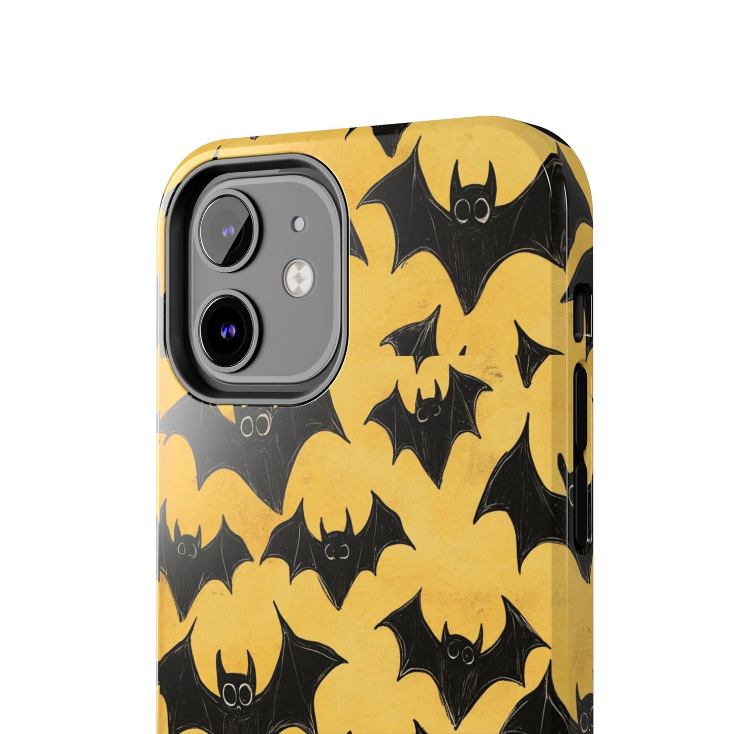 Halloween Yellow Bats Tough Phone Cases