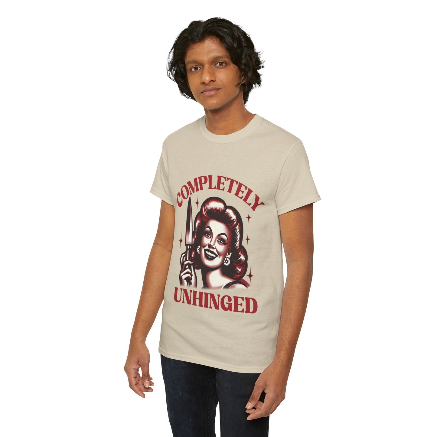 Completely Unhinged Unisex Heavy Cotton Tee