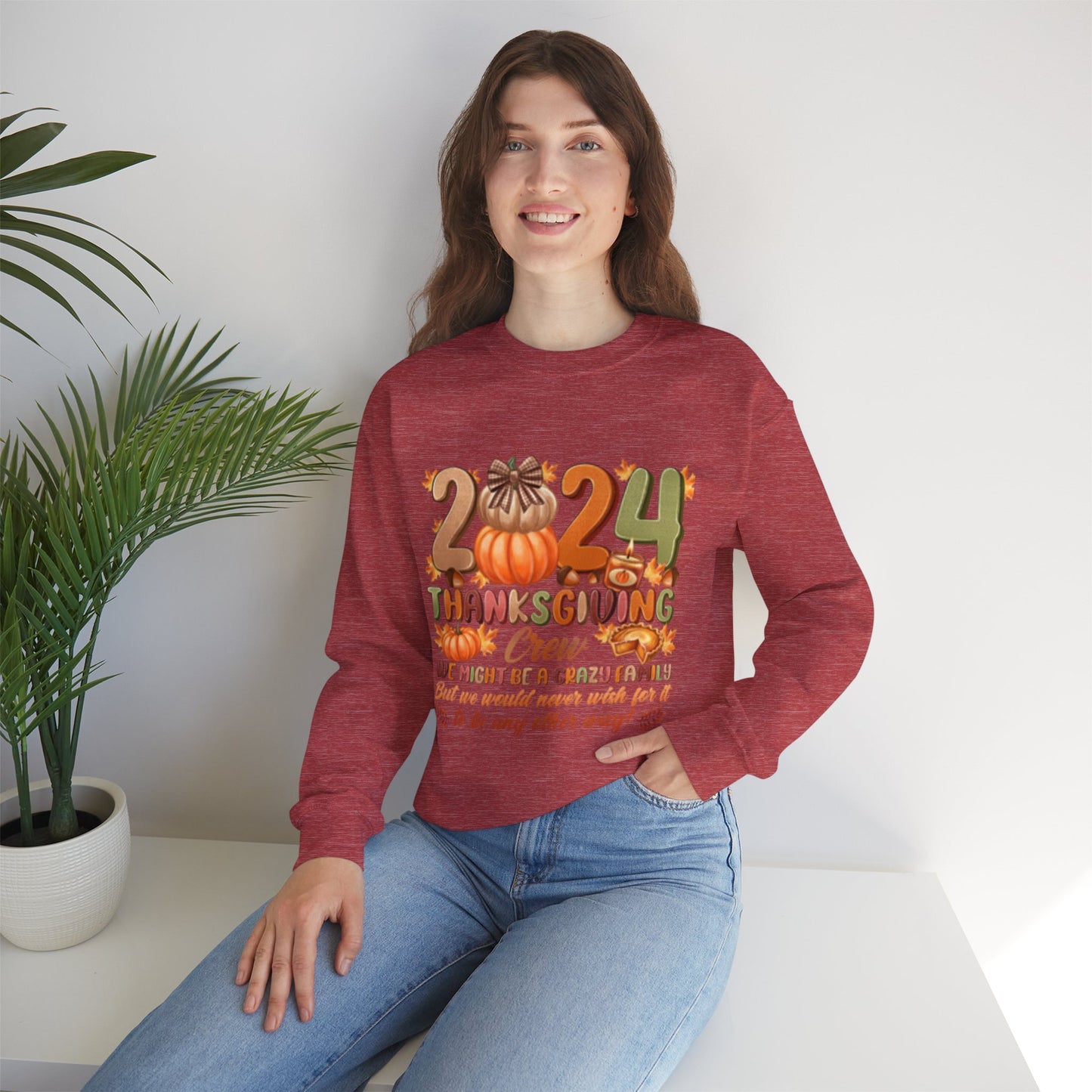 Thanksgiving Crew 2024 Unisex Heavy Blend™ Crewneck Sweatshirt