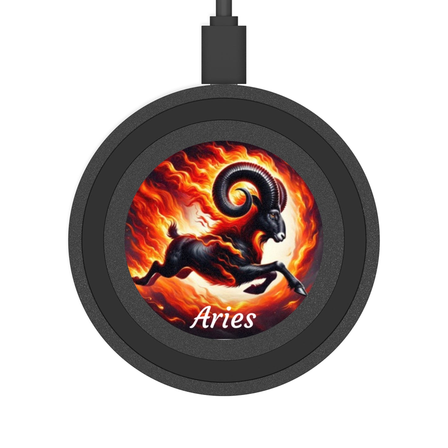 Aries Zodiac Sign Quake Wireless Charging Pad