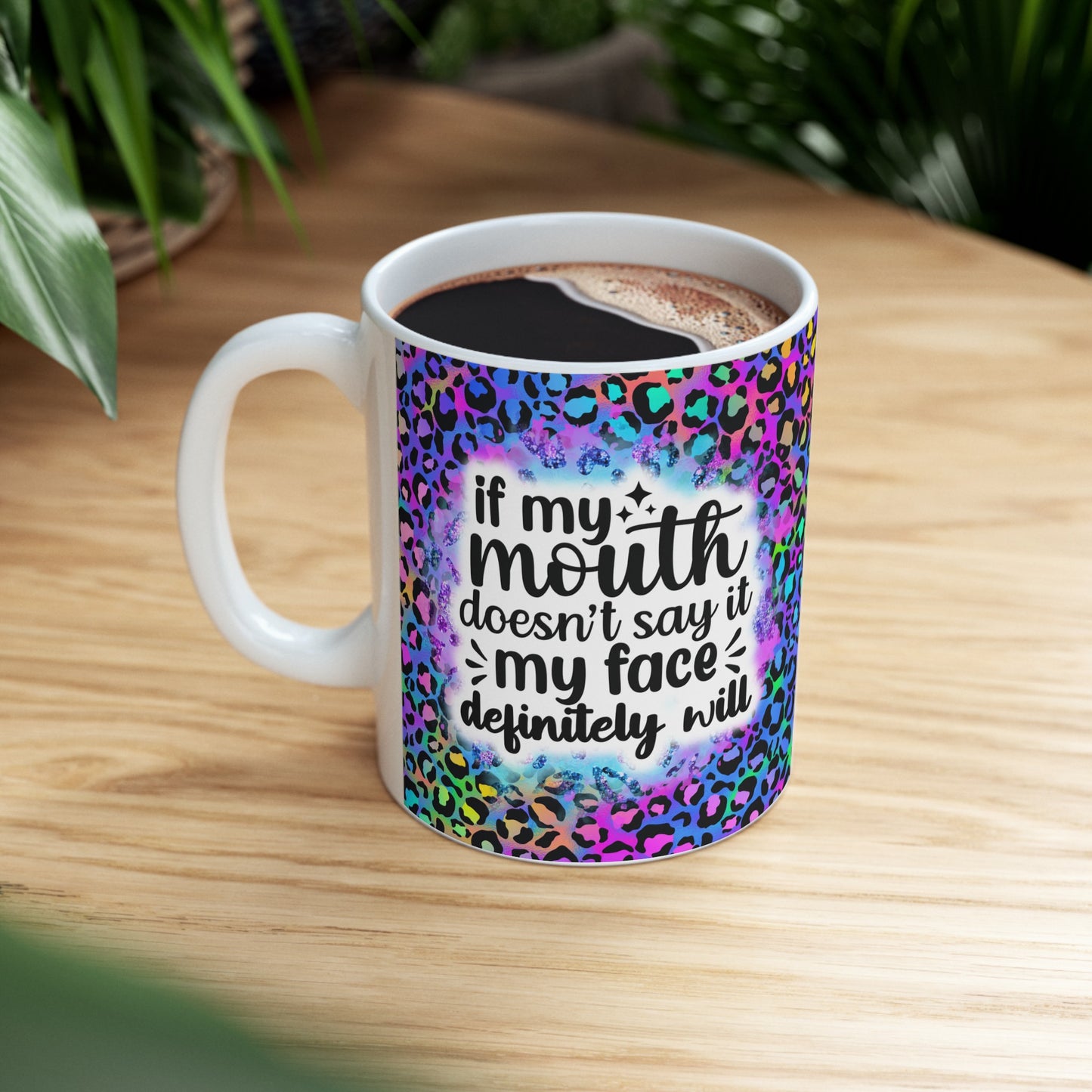 Read My Face Ceramic Mug, 11oz