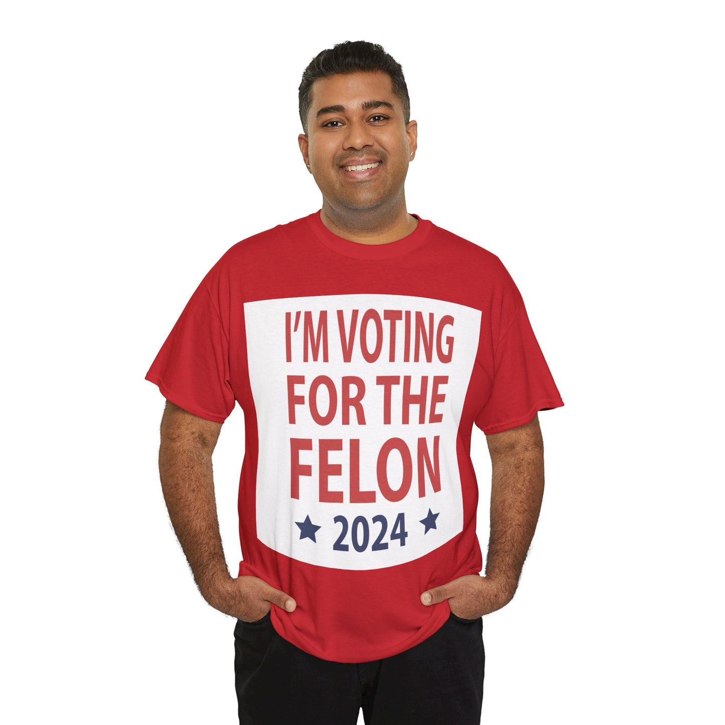 Voting For A Felon Unisex Heavy Cotton Tee