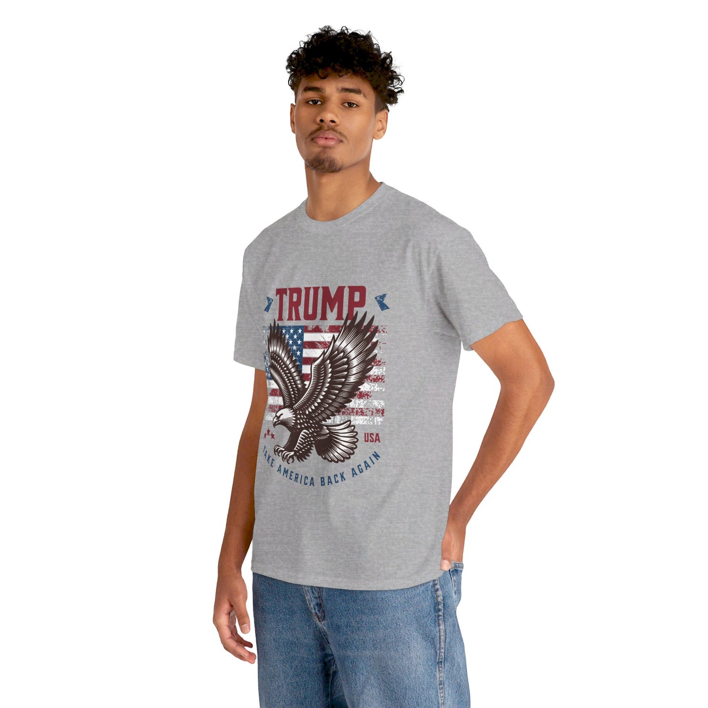 Trump MAGA Eagle Unisex Heavy Cotton Tee