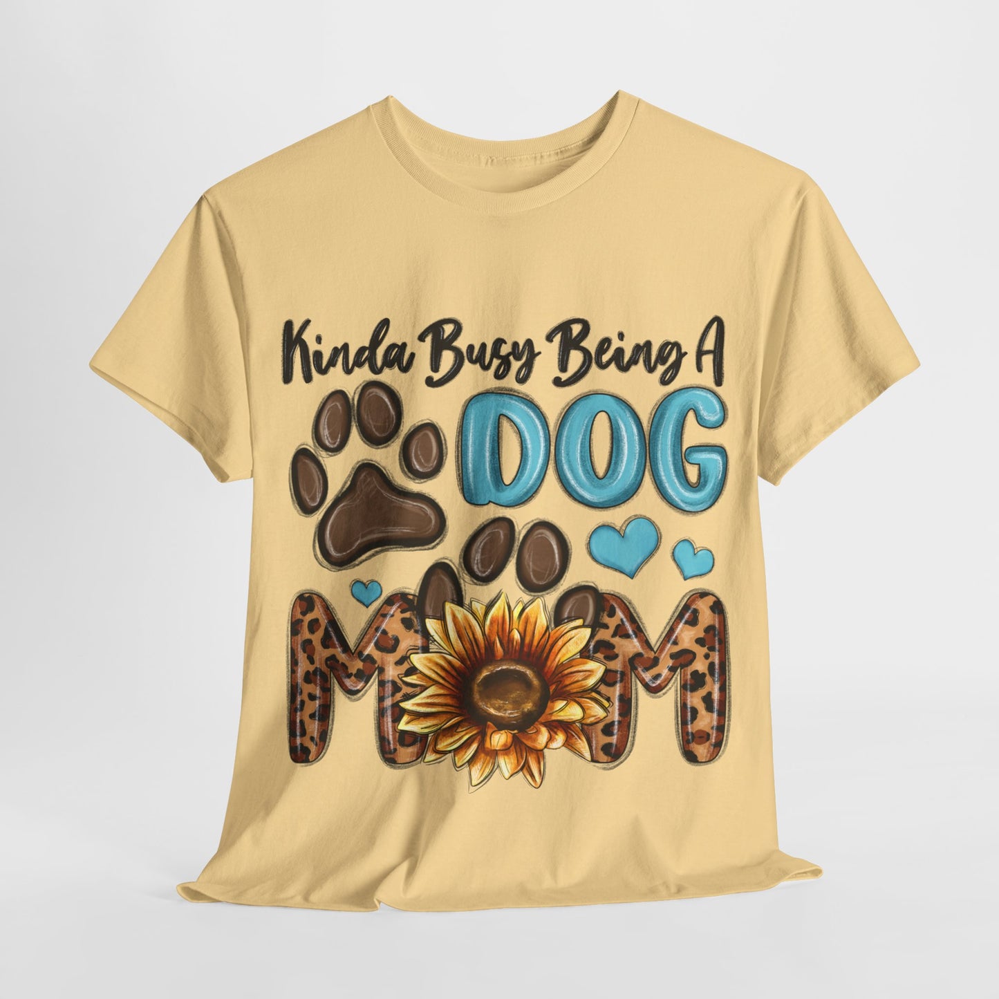 Busy Being A Dog Mom Unisex Heavy Cotton Tee