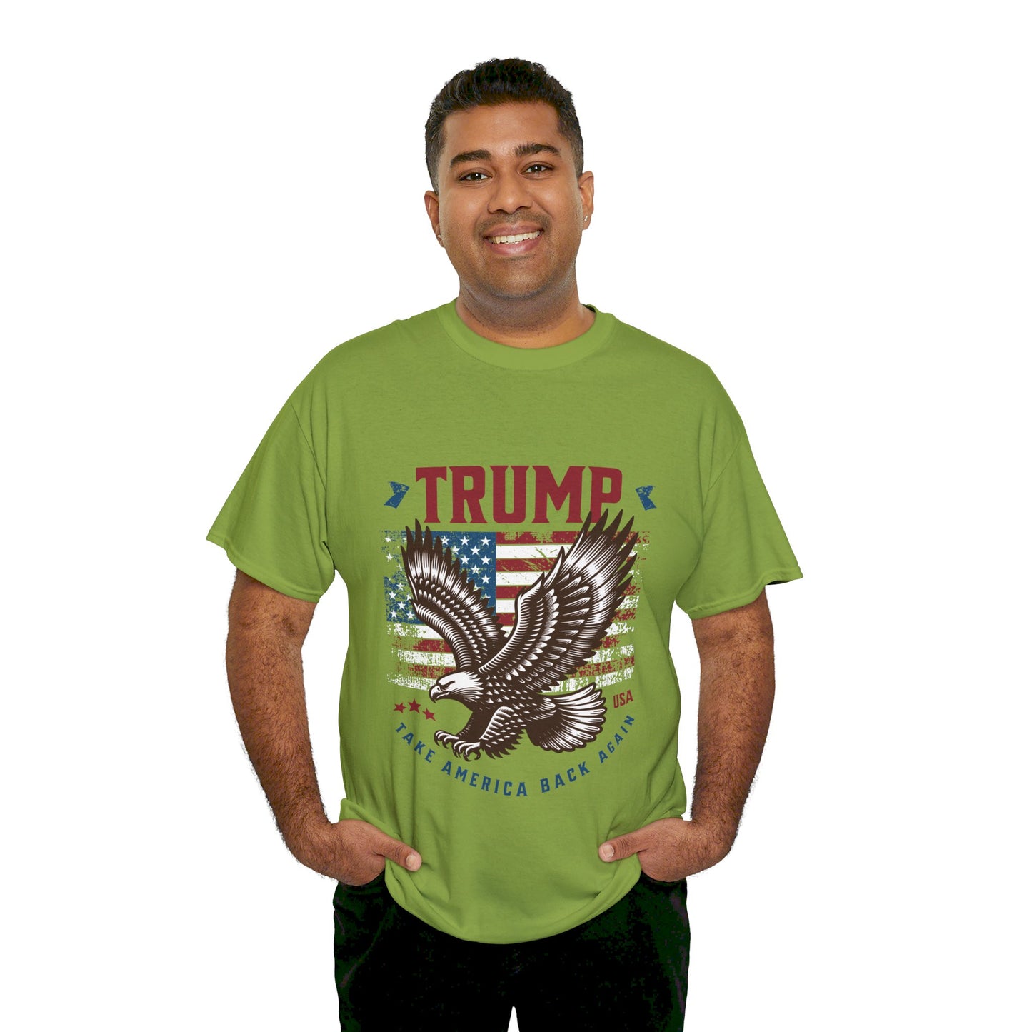 Trump MAGA Eagle Unisex Heavy Cotton Tee