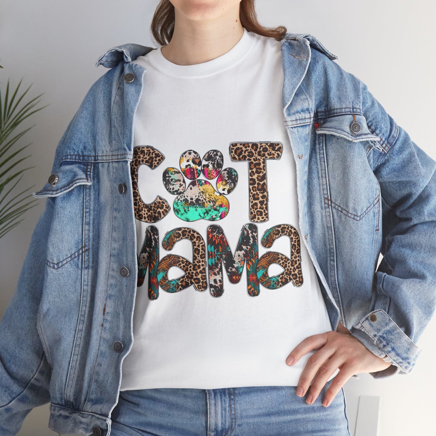 Cat Mama2 Unisex Heavy Cotton Tee