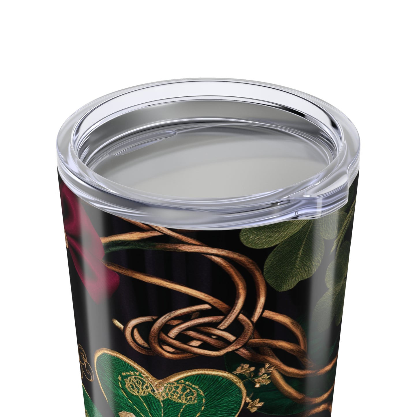 Lucky Charm 20oz Tumbler - Floral Design for St. Patrick's Day
