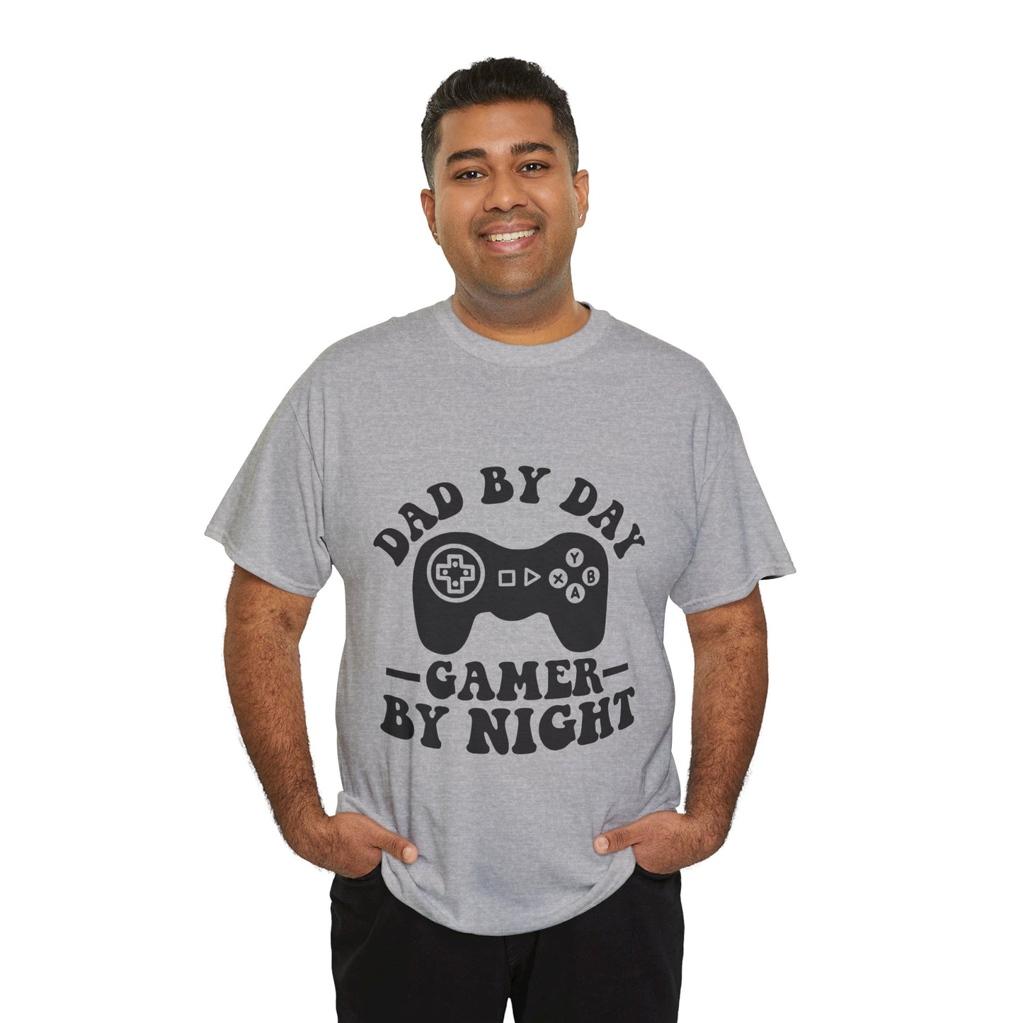 Gamer By Night Unisex Heavy Cotton Tee