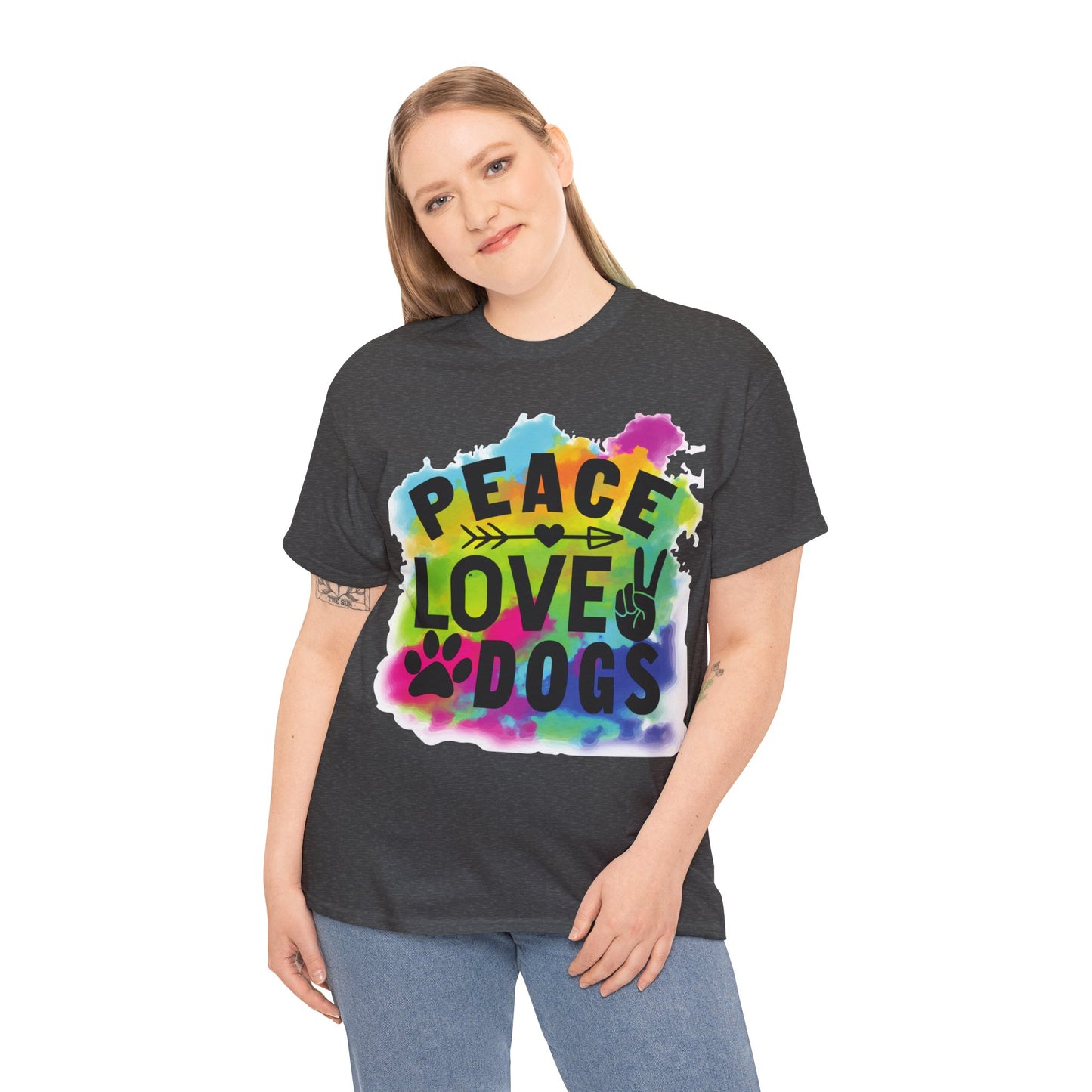 Peace Love Dogs Unisex Heavy Cotton Tee