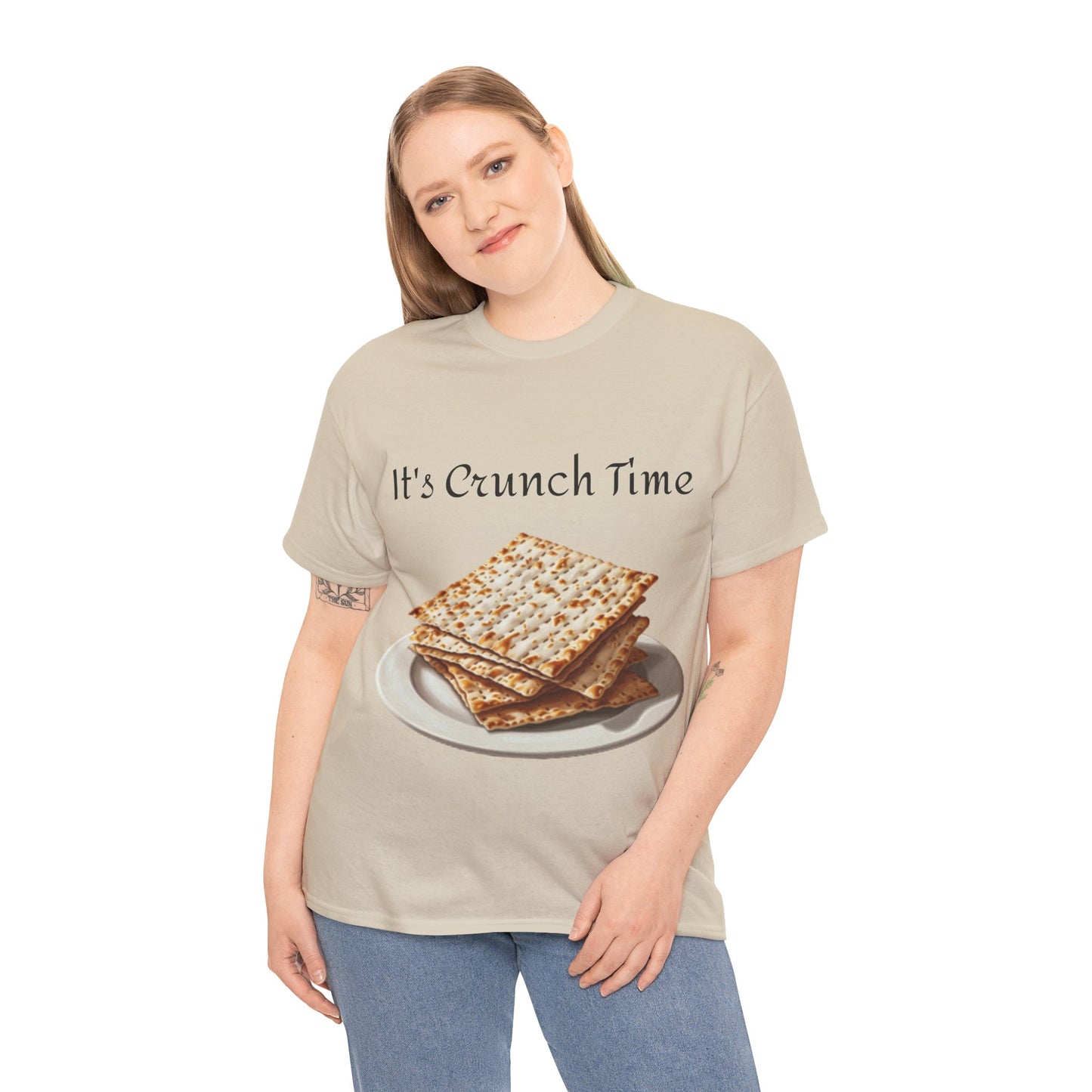 It's Crunch Time Matza Unisex Heavy Cotton Tee