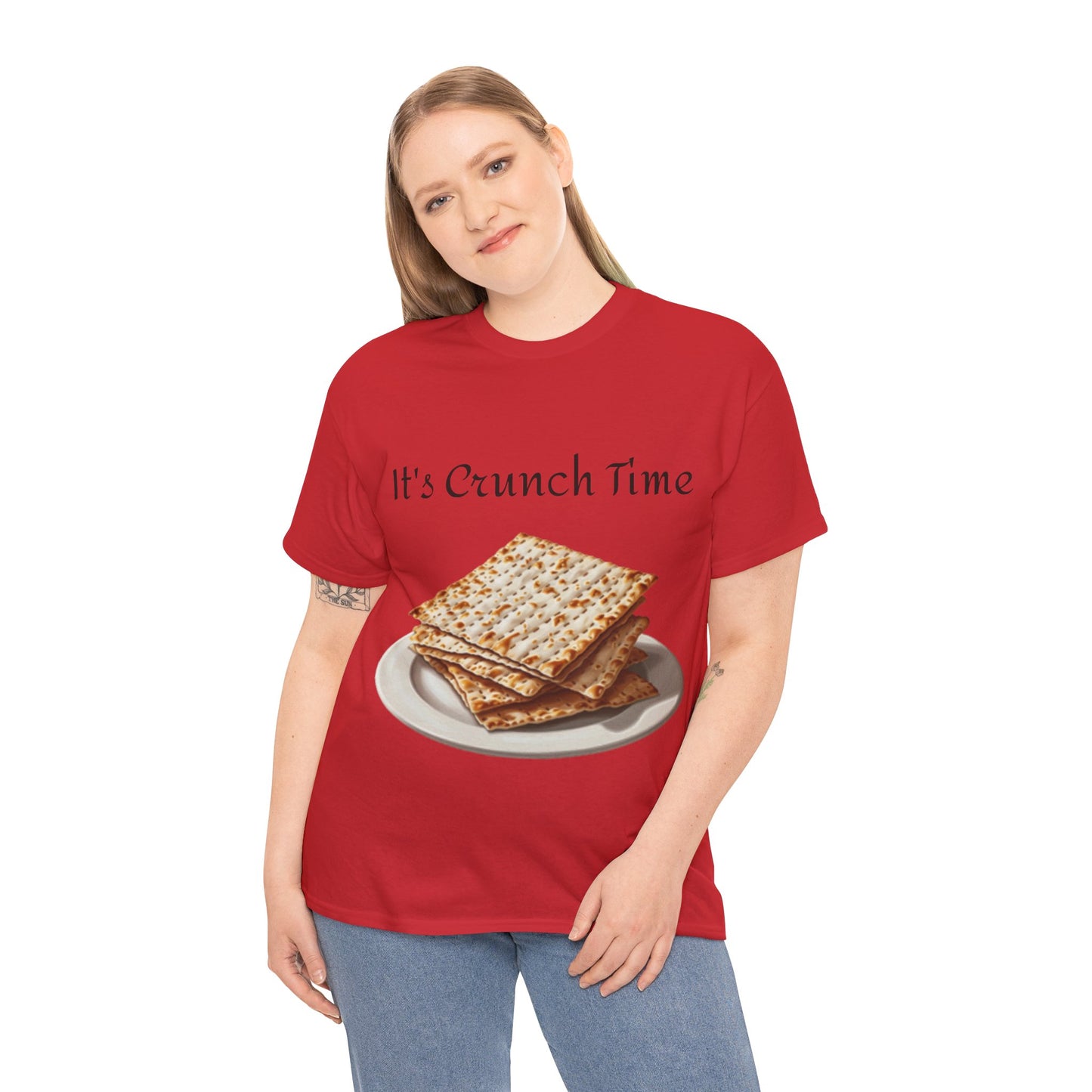 It's Crunch Time Matza Unisex Heavy Cotton Tee