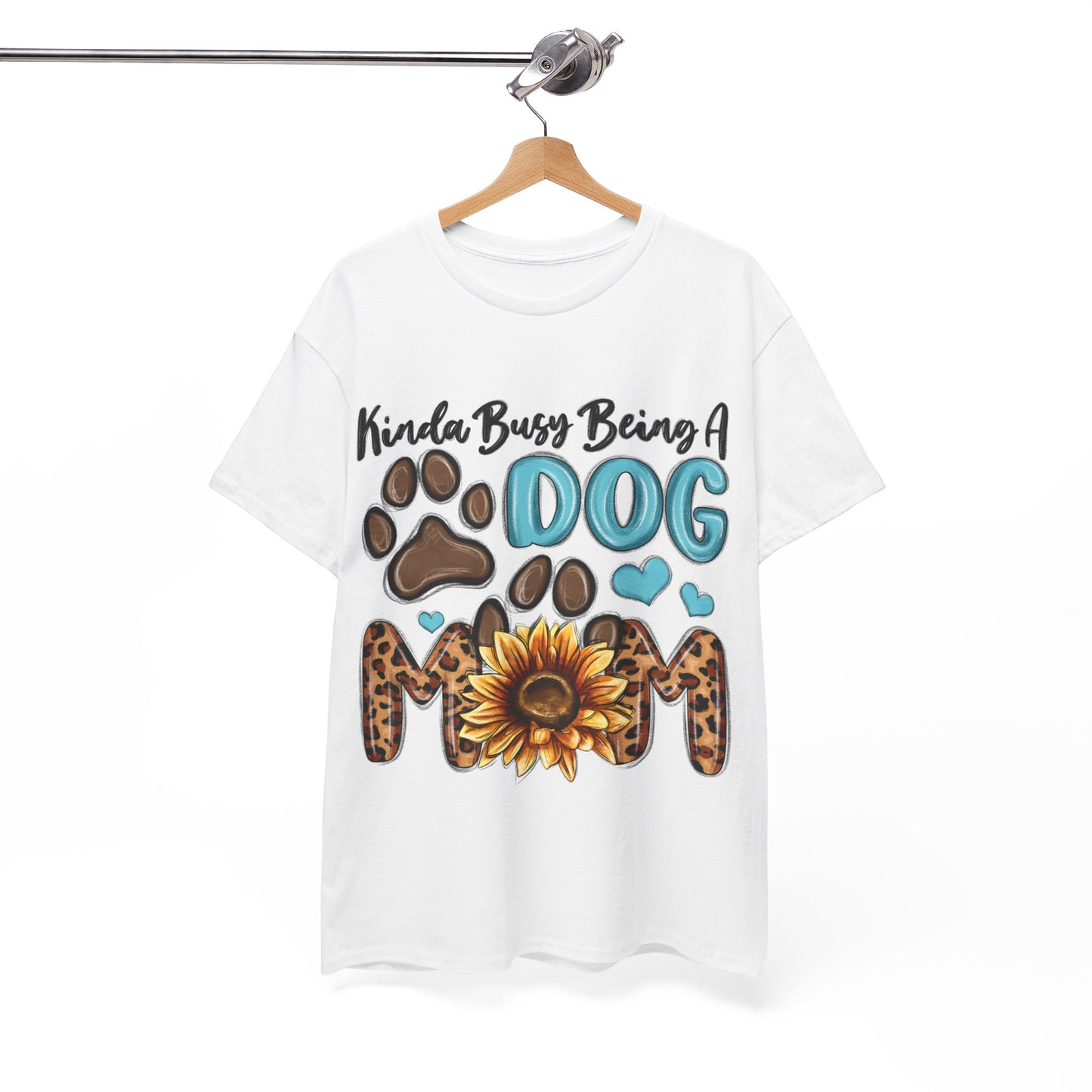 Busy Being A Dog Mom Unisex Heavy Cotton Tee