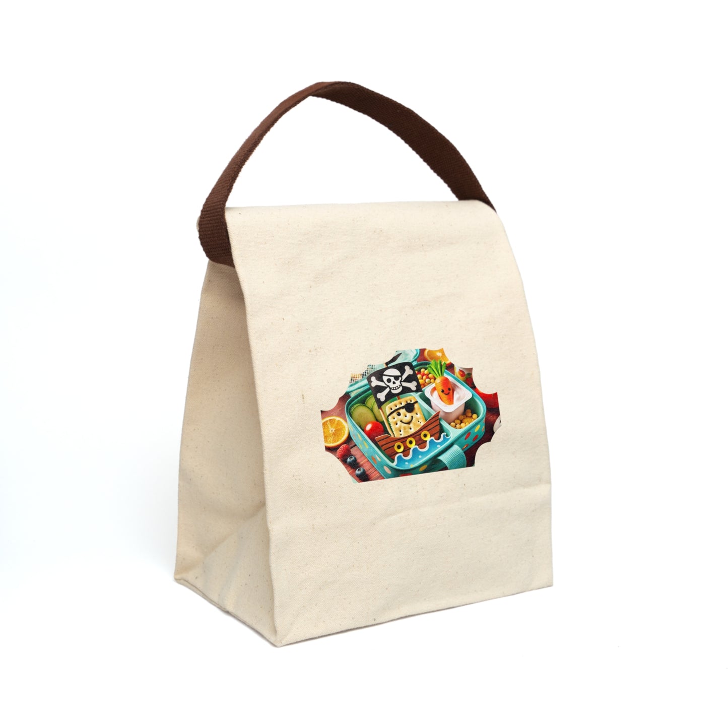 Pirate's Lunch Canvas Lunch Bag With Strap