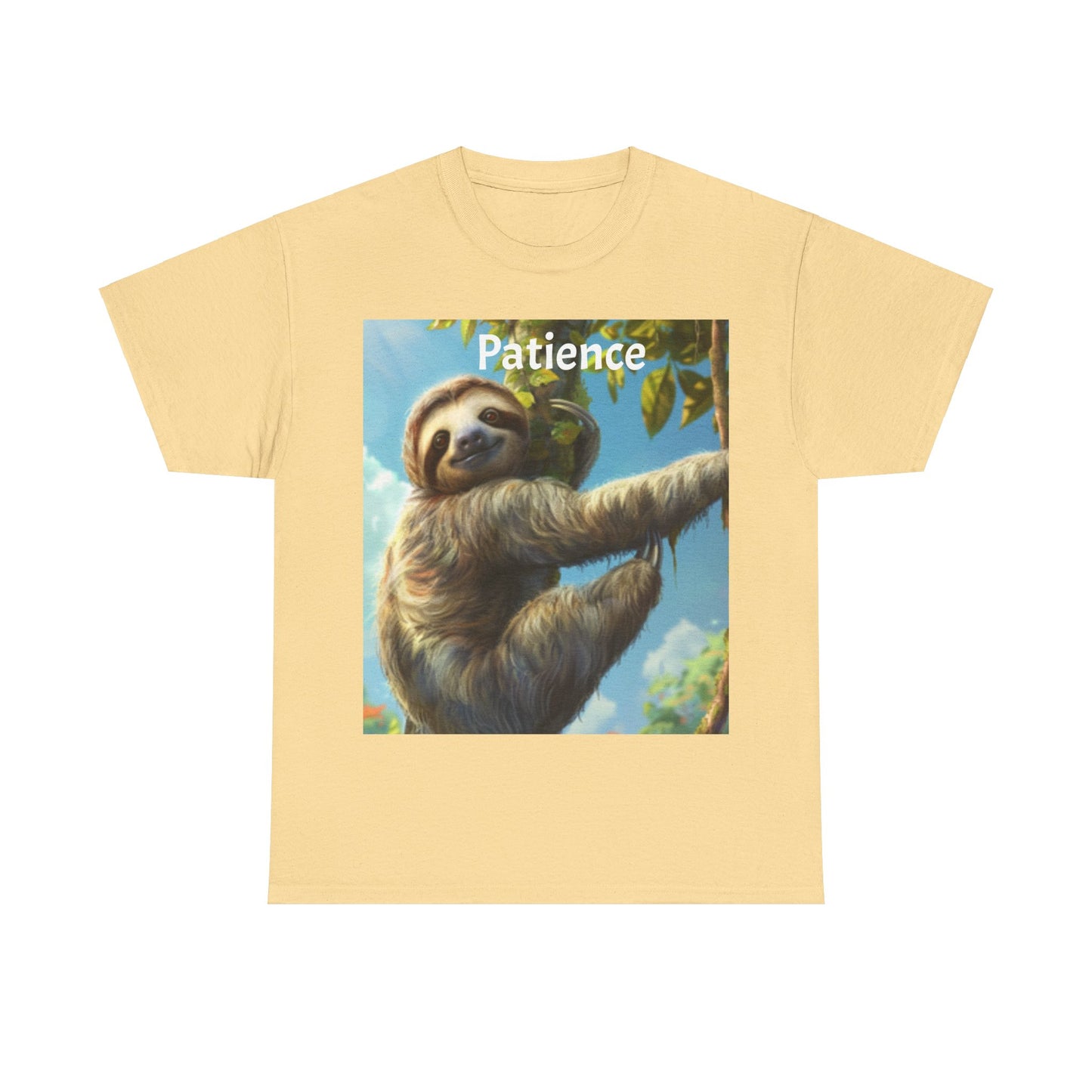 Sloth Patience Unisex Heavy Cotton Tee