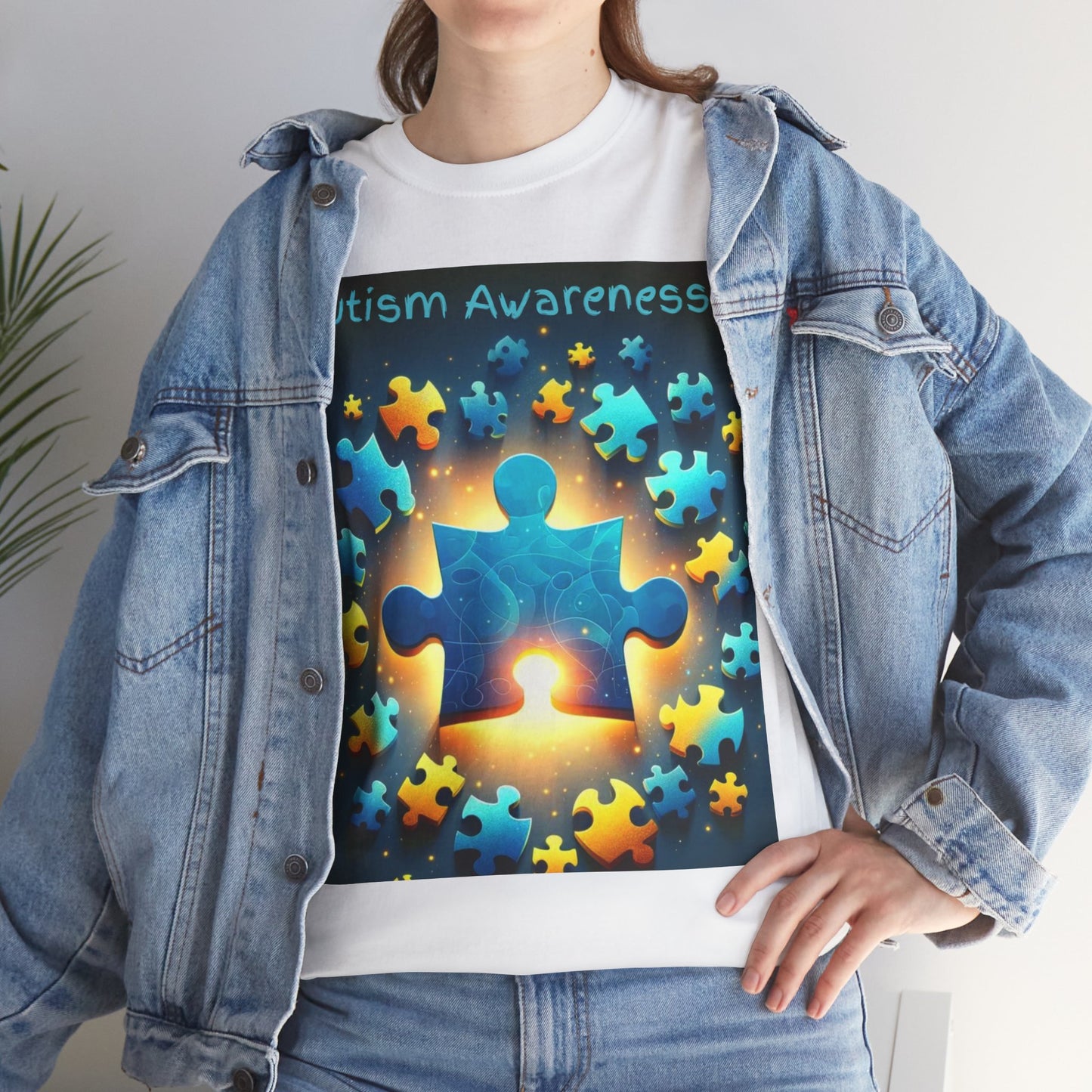 Autism Glow Unisex Heavy Cotton Tee