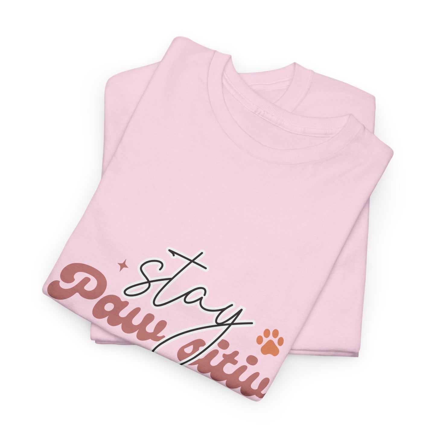 Stay Paw Sitive Unisex Heavy Cotton Tee