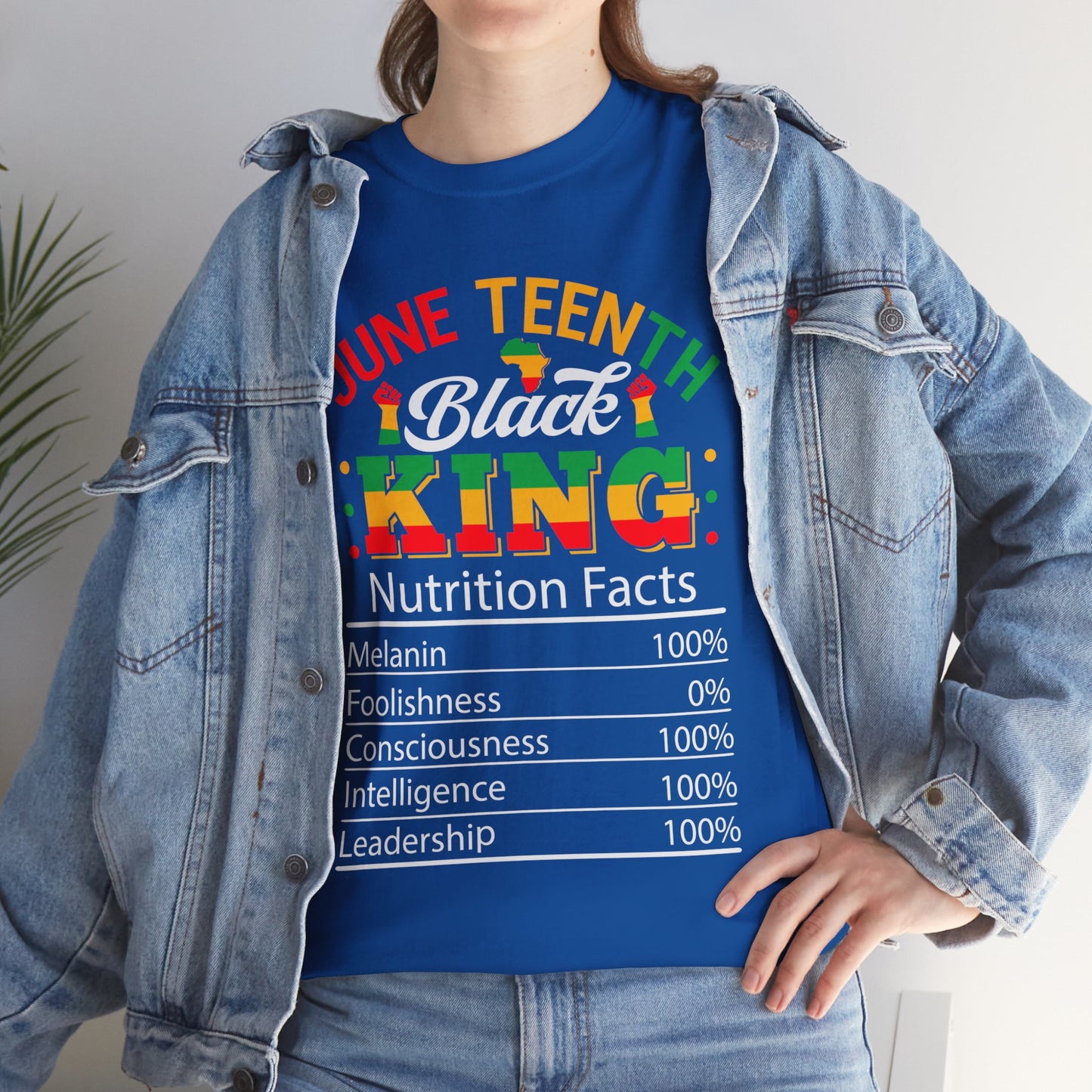 Juneteenth Black King Unisex Heavy Cotton Tee