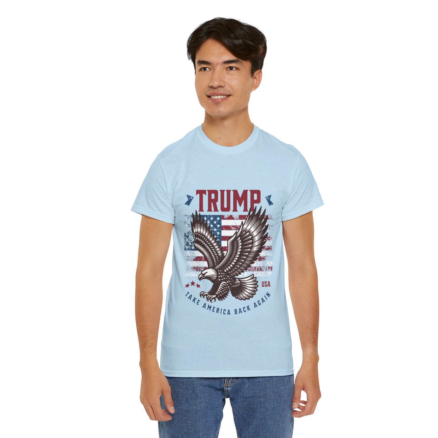 Trump MAGA Eagle Unisex Heavy Cotton Tee