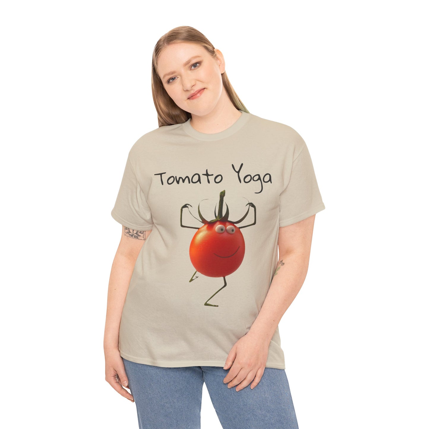 Tomato Yoga Unisex Heavy Cotton Tee