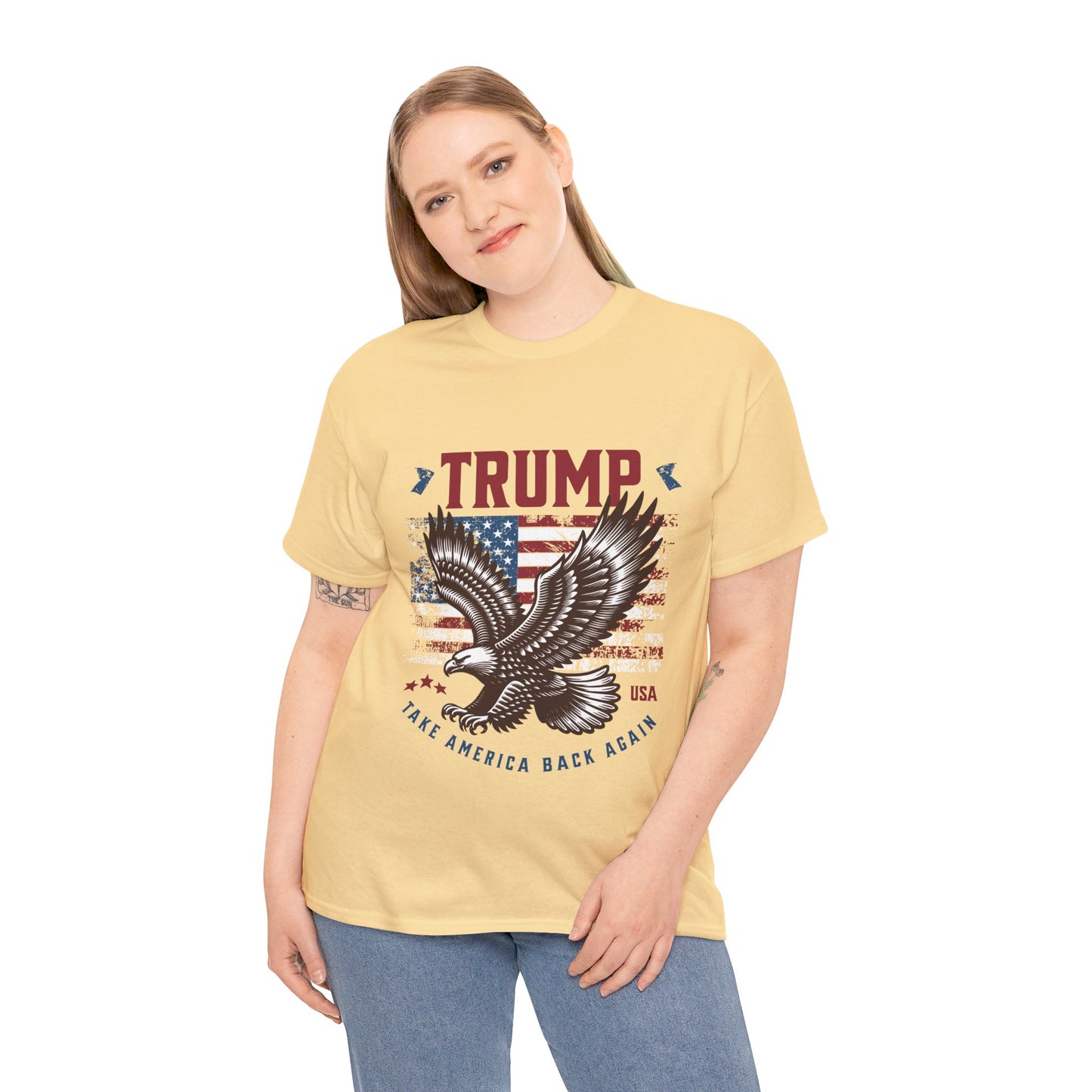 Trump MAGA Eagle Unisex Heavy Cotton Tee