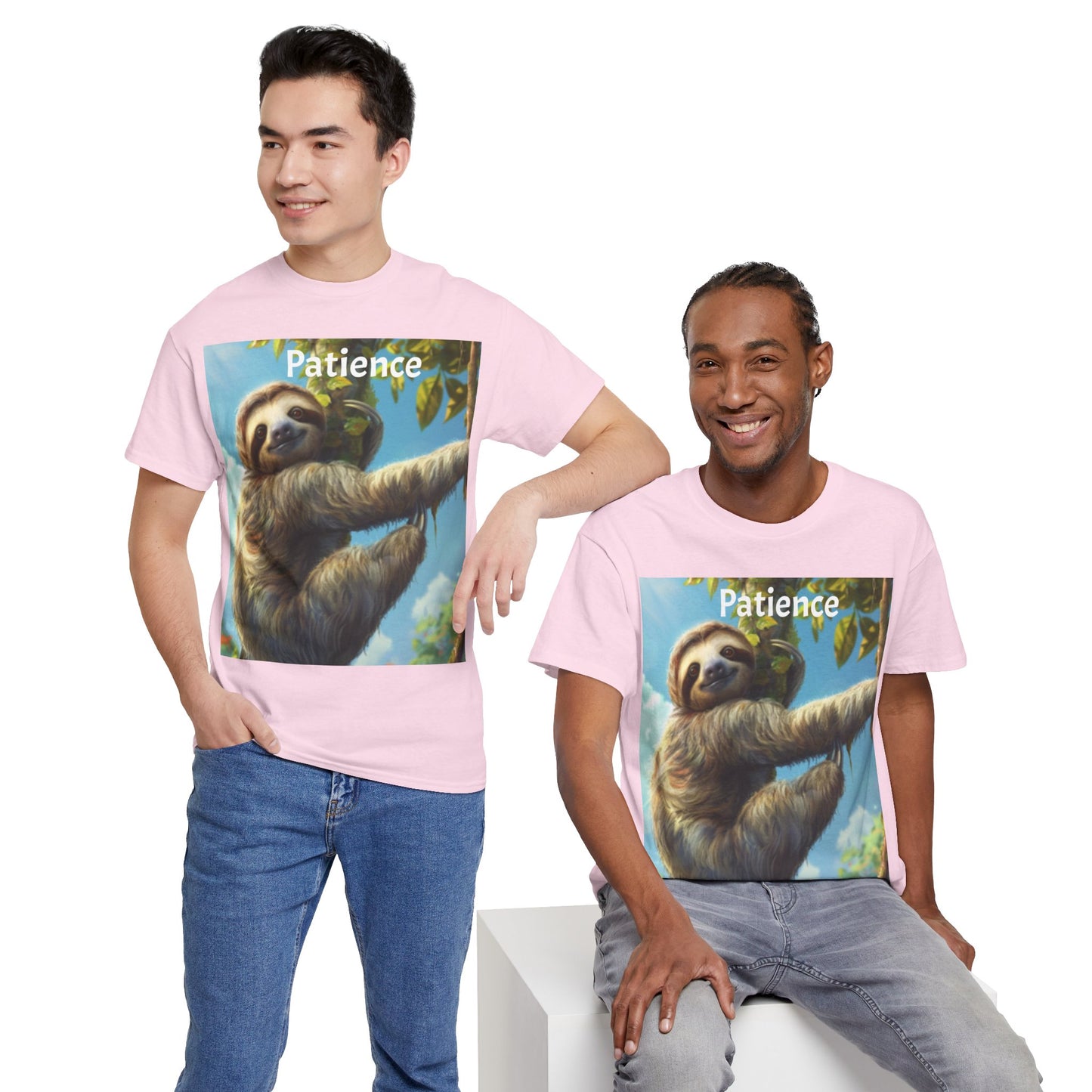 Sloth Patience Unisex Heavy Cotton Tee