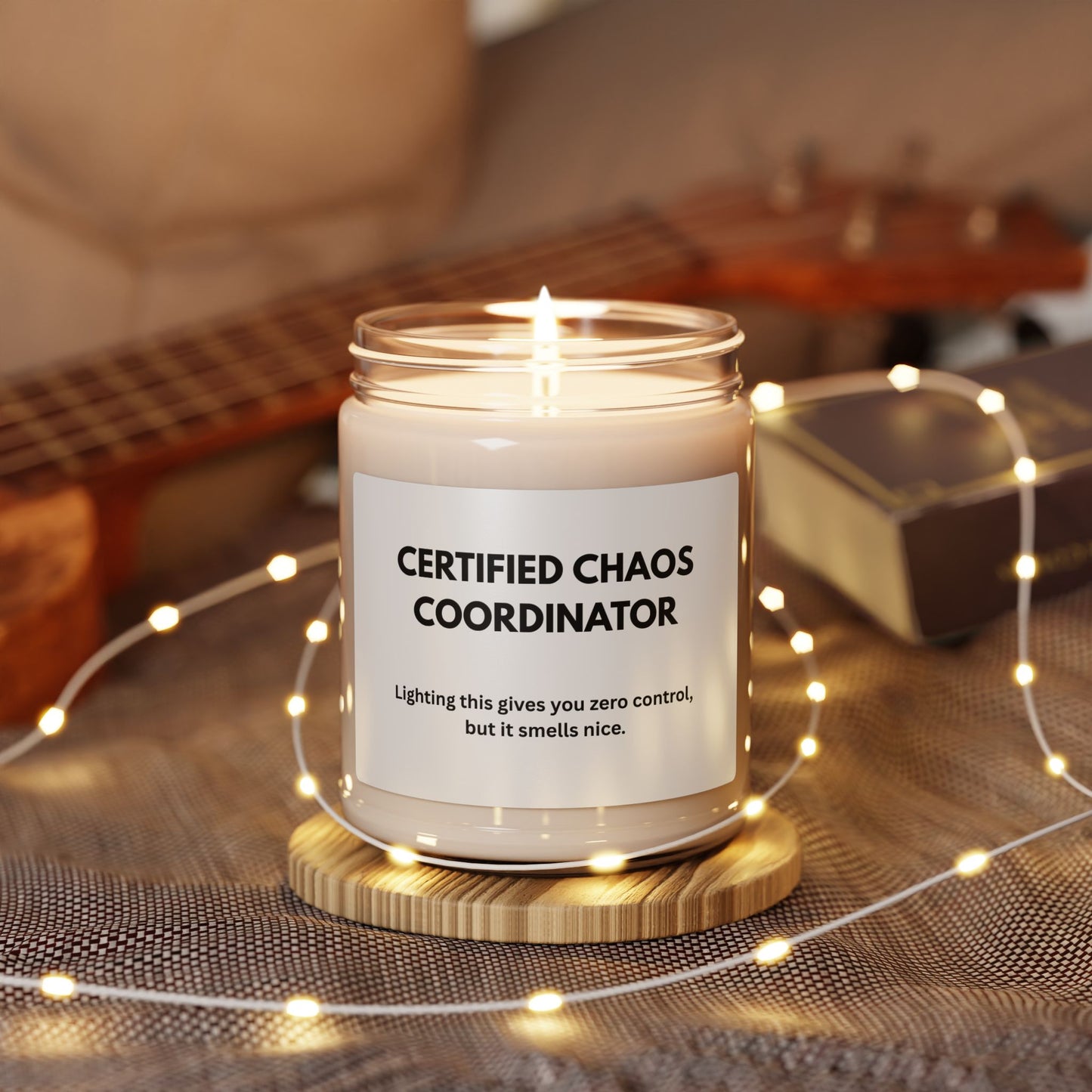 Certified Chaos Coordinator Scented Soy Candle - Relaxation Gift for Home & Office
