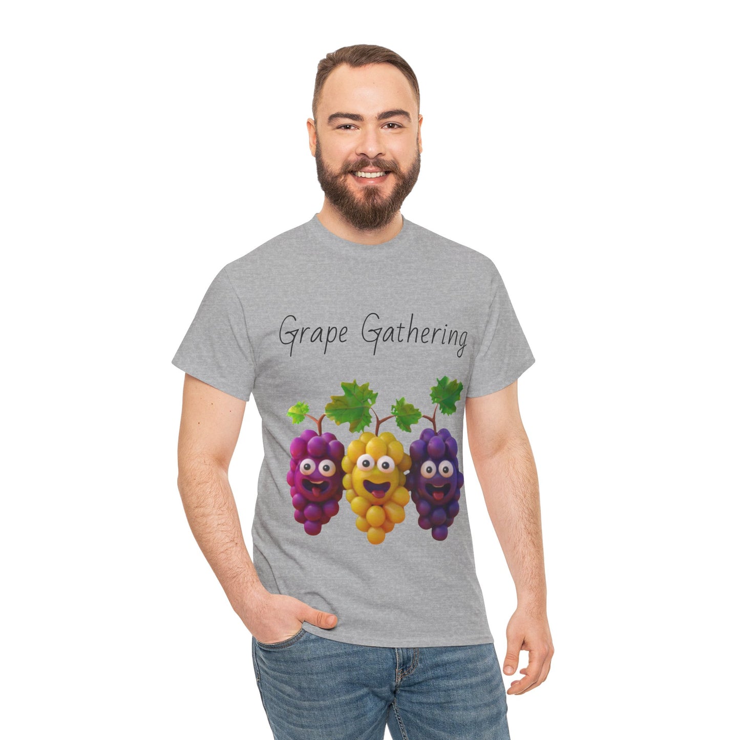 Grape Gathering Unisex Heavy Cotton Tee