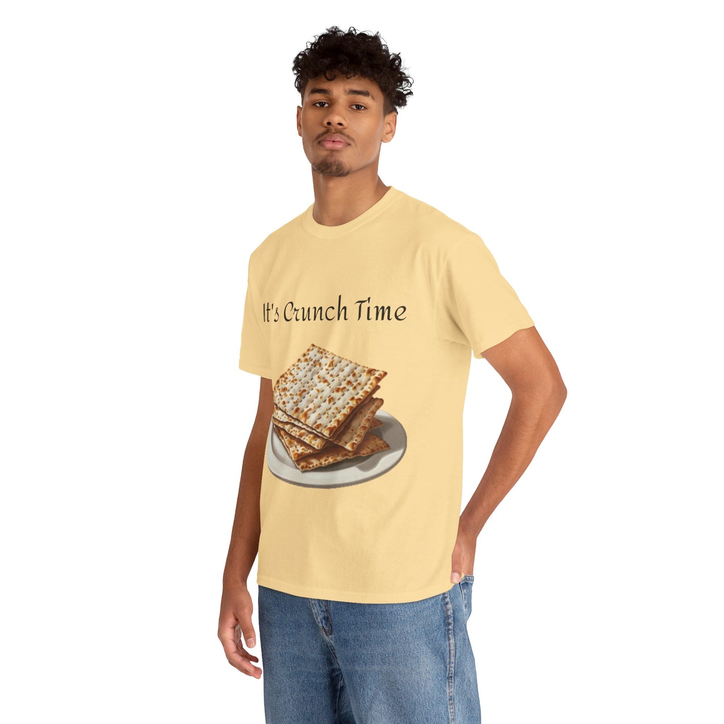 It's Crunch Time Matza Unisex Heavy Cotton Tee