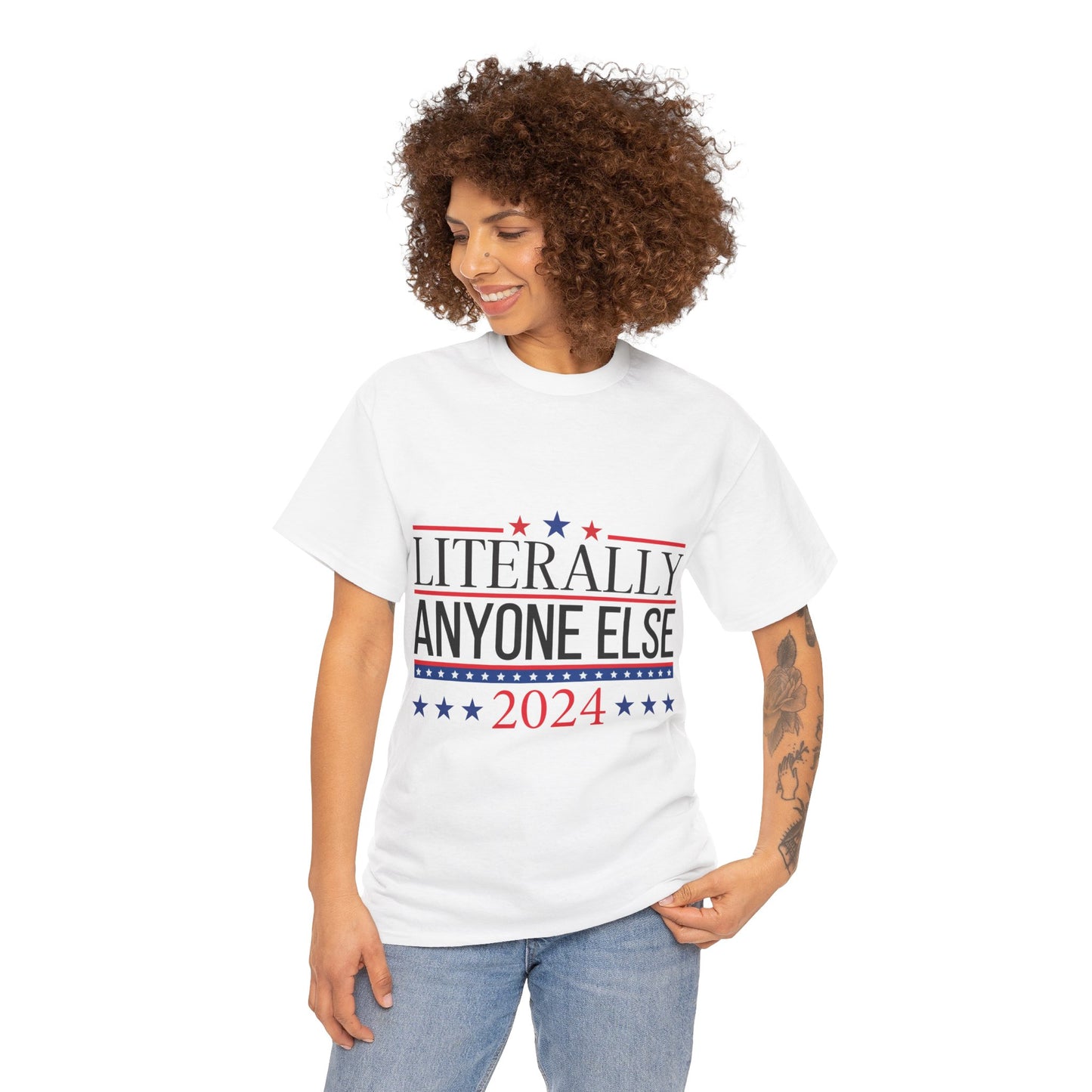 Anyone Else 2024 Unisex Heavy Cotton Tee