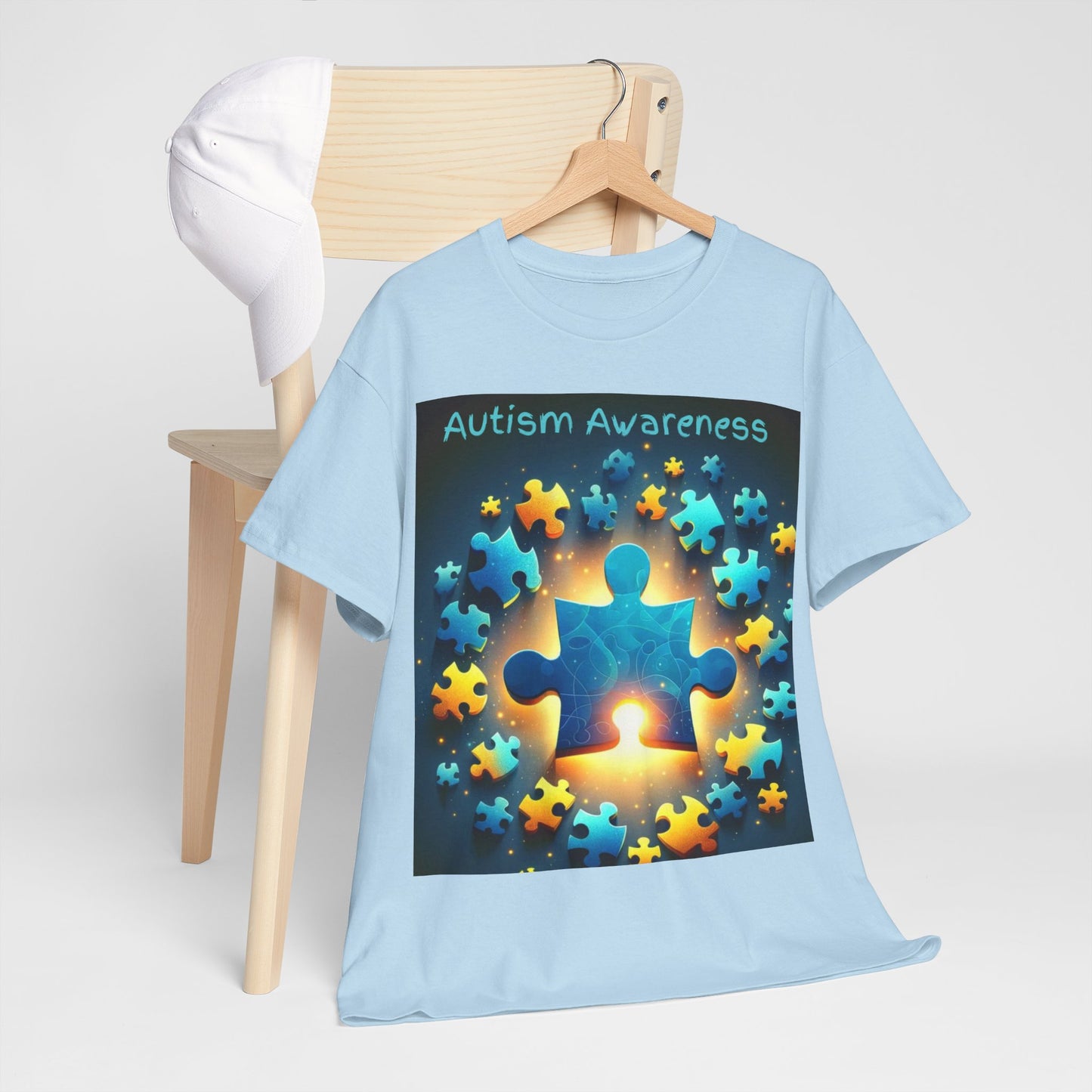 Autism Glow Unisex Heavy Cotton Tee