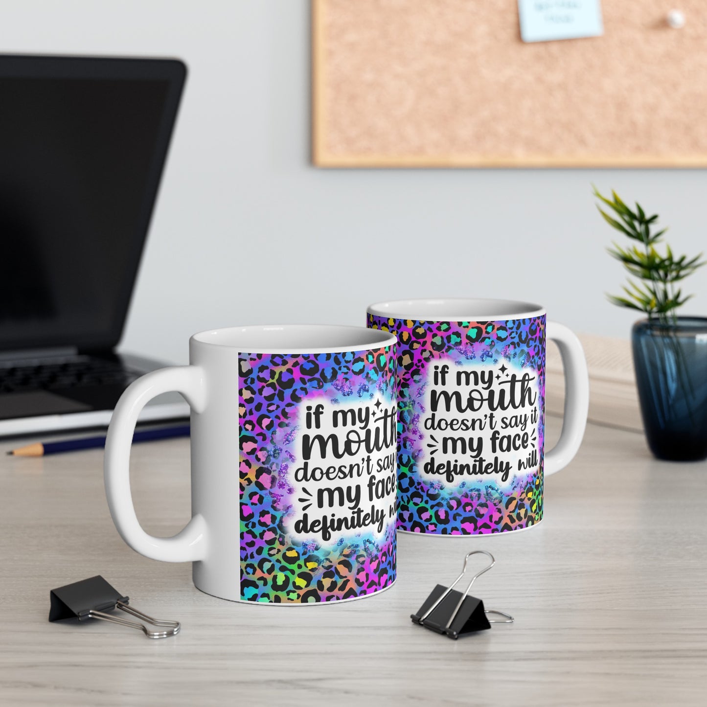 Read My Face Ceramic Mug, 11oz