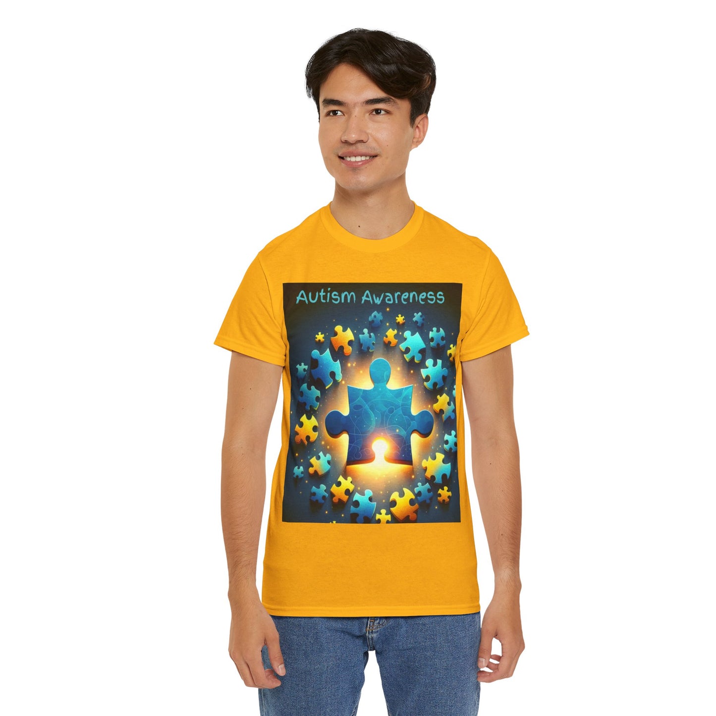 Autism Glow Unisex Heavy Cotton Tee