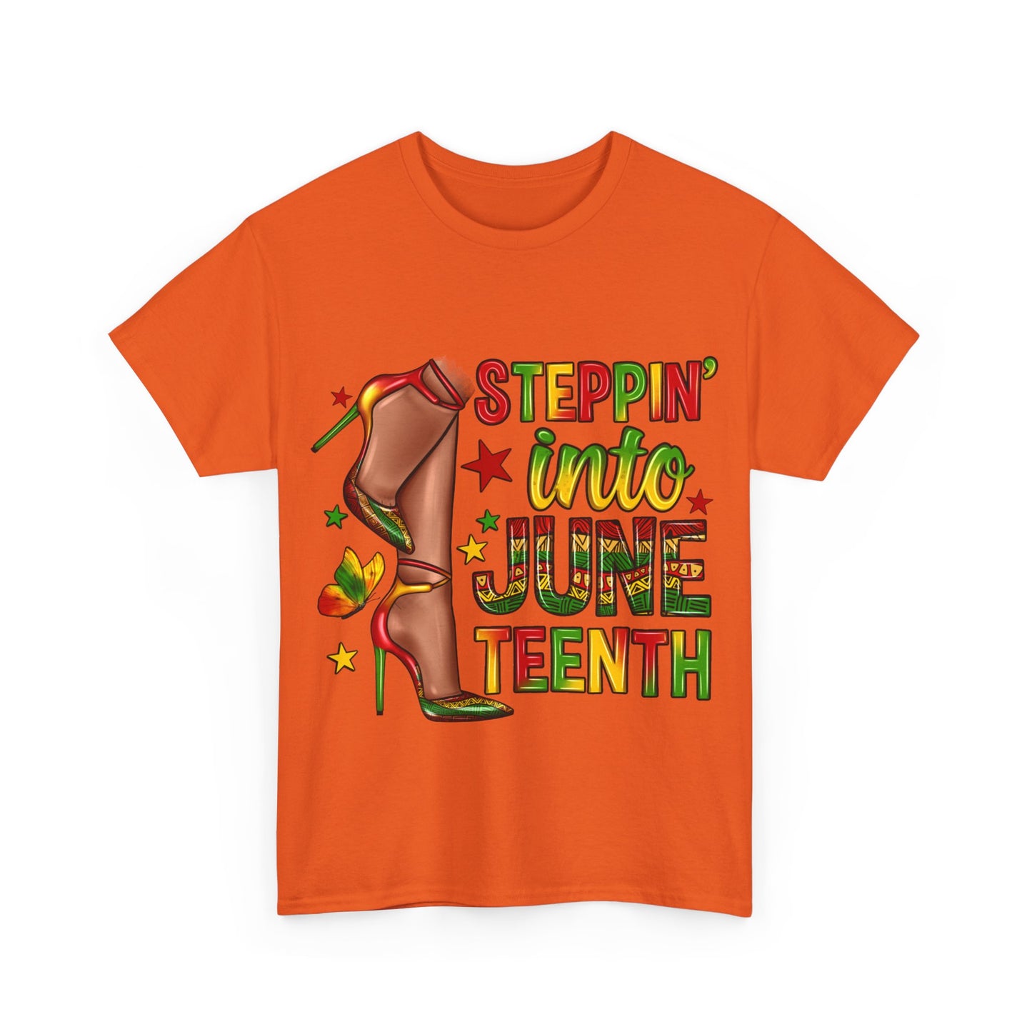 Stepping Into Juneteenth Unisex Heavy Cotton Tee