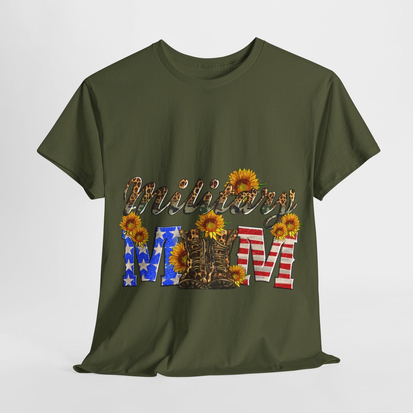 Military Mom Unisex Heavy Cotton Tee