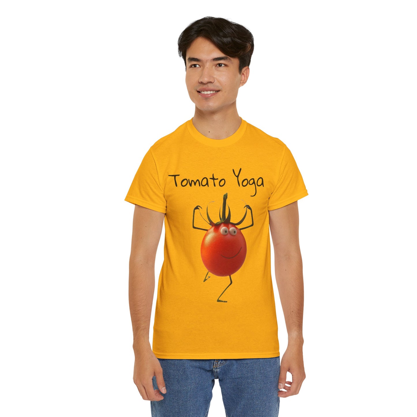 Tomato Yoga Unisex Heavy Cotton Tee