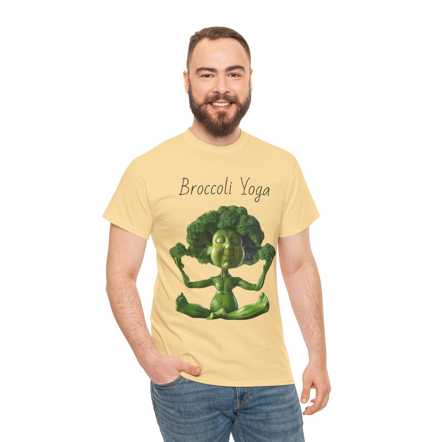 Broccoli Yoga Unisex Heavy Cotton Tee