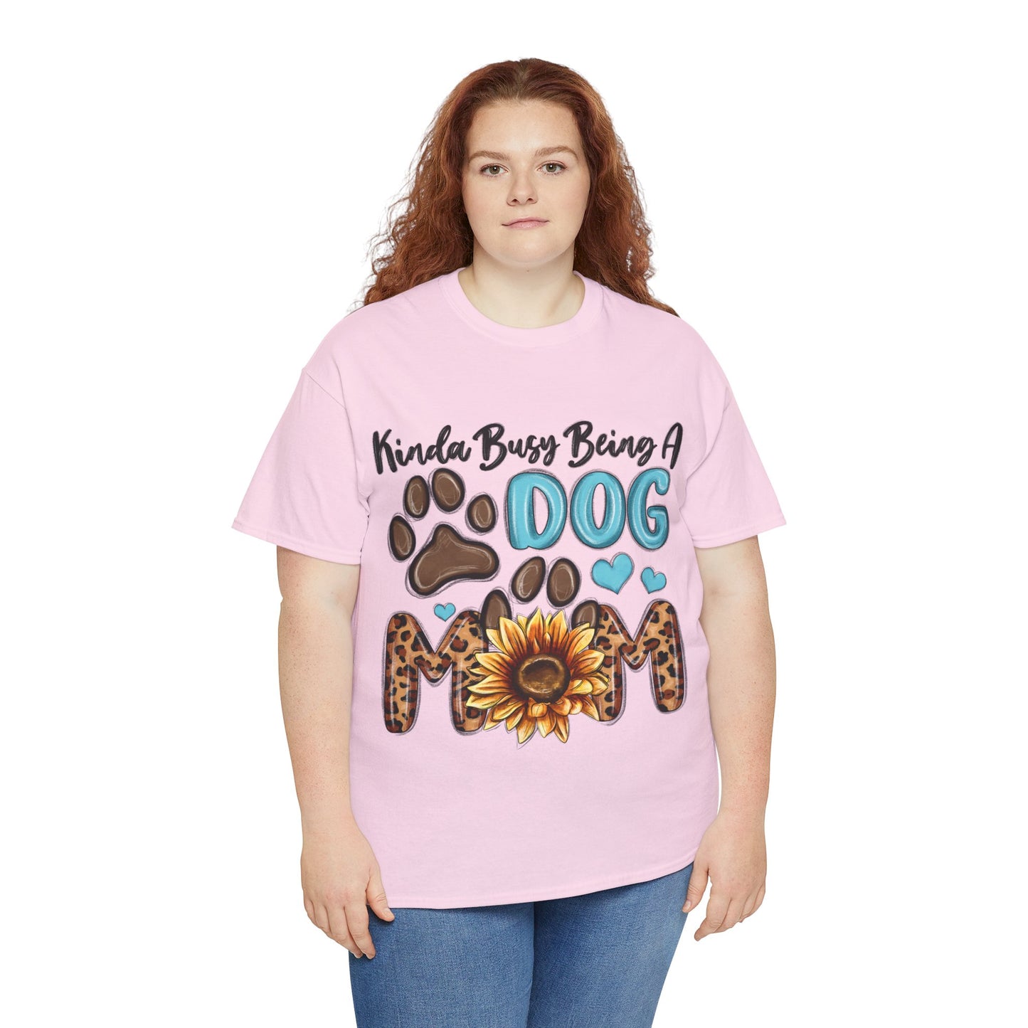 Busy Being A Dog Mom Unisex Heavy Cotton Tee