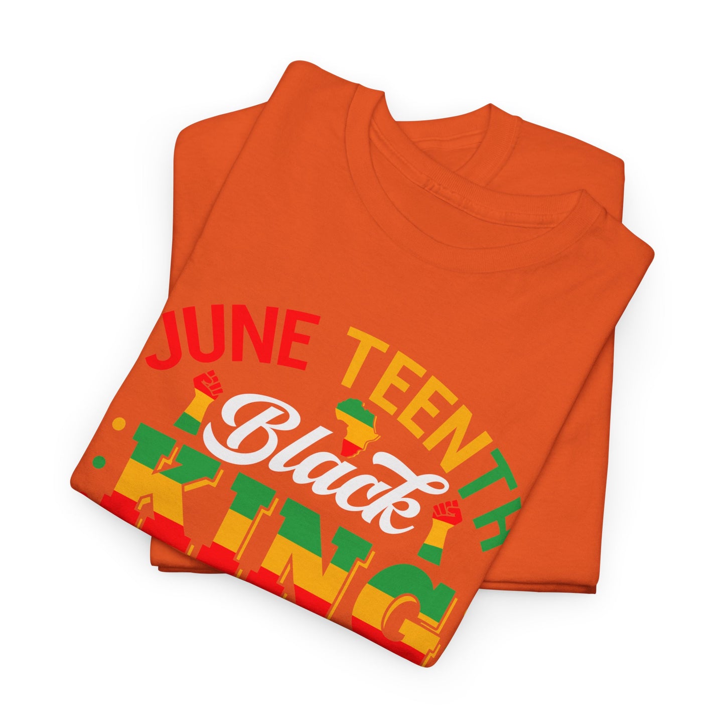 Juneteenth Black King Unisex Heavy Cotton Tee