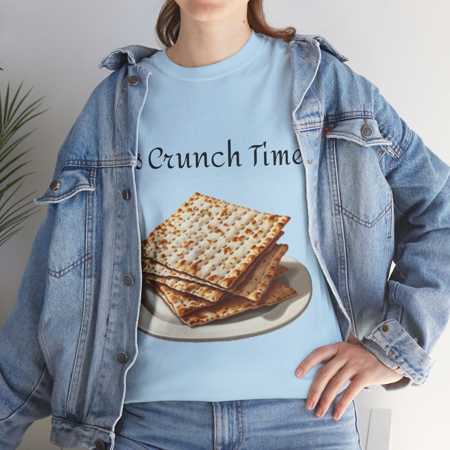 It's Crunch Time Matza Unisex Heavy Cotton Tee