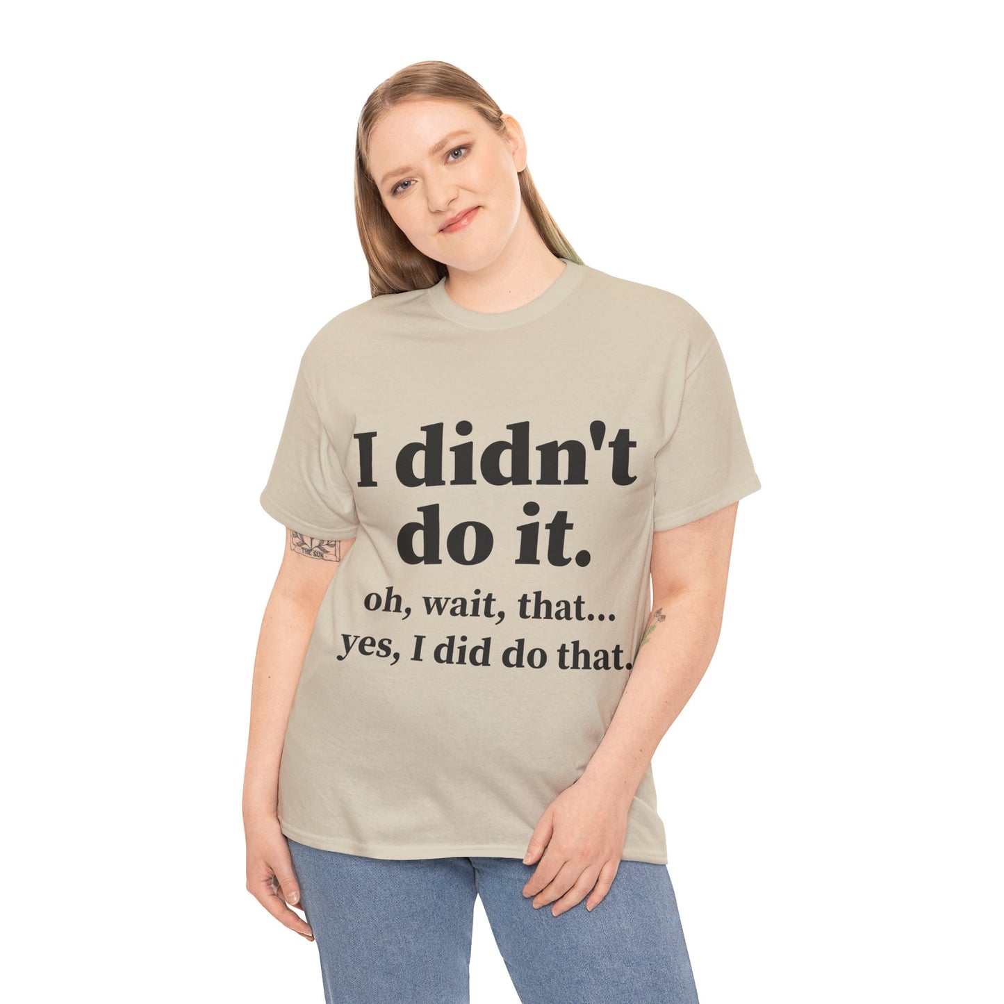 I Didn't Do It Unisex Heavy Cotton Tee