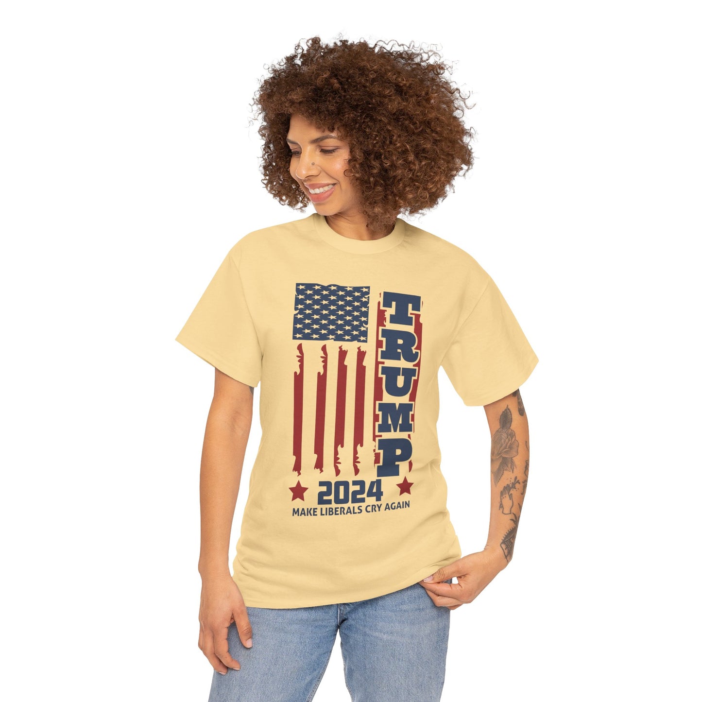 Trump 2024 A Unisex Heavy Cotton Tee