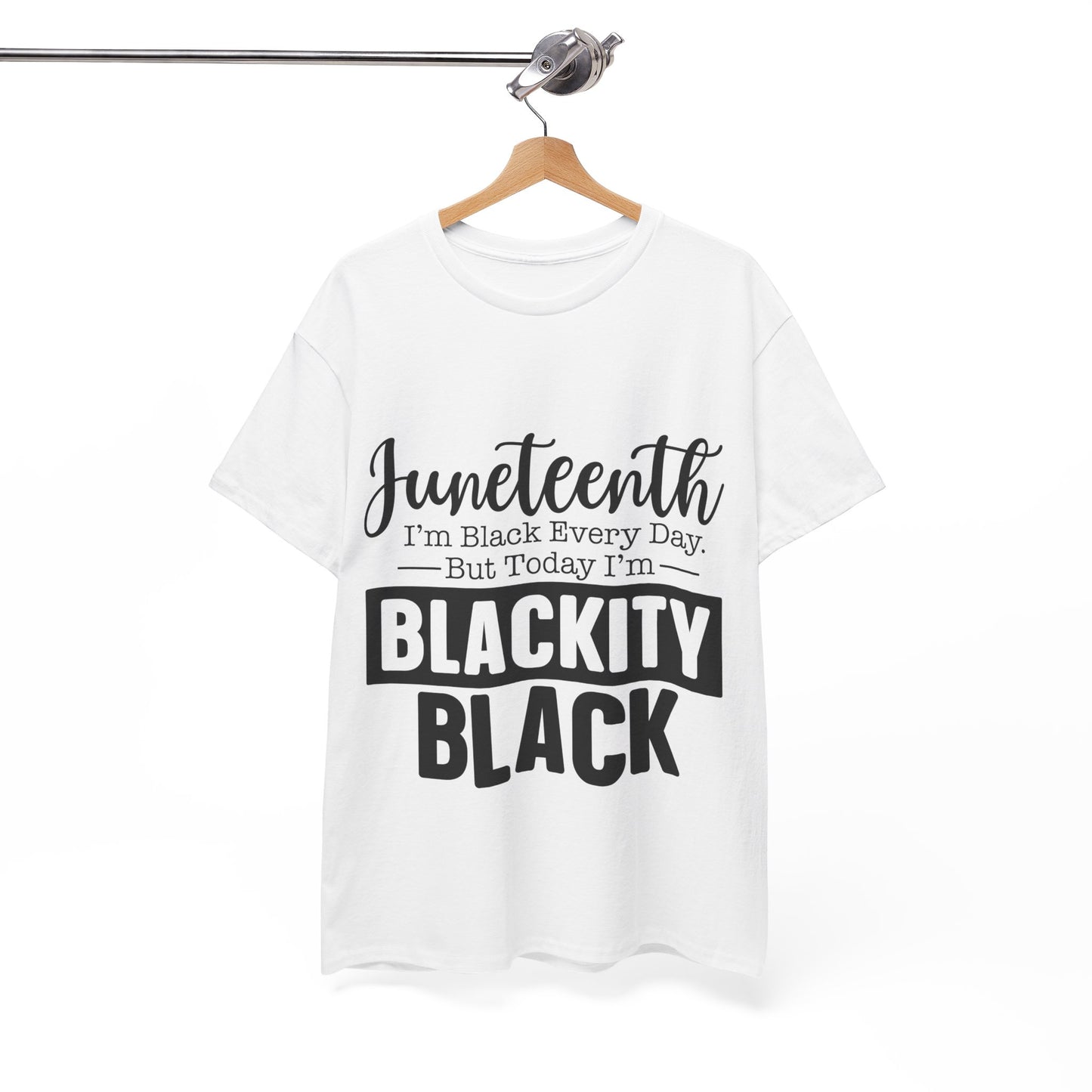 Juneteenth Black Everyday Unisex Heavy Cotton Tee