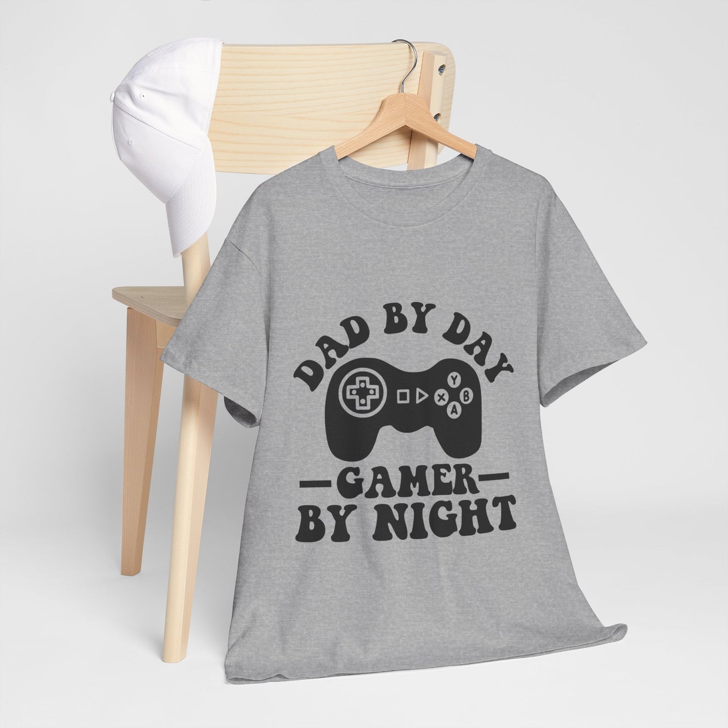 Gamer By Night Unisex Heavy Cotton Tee