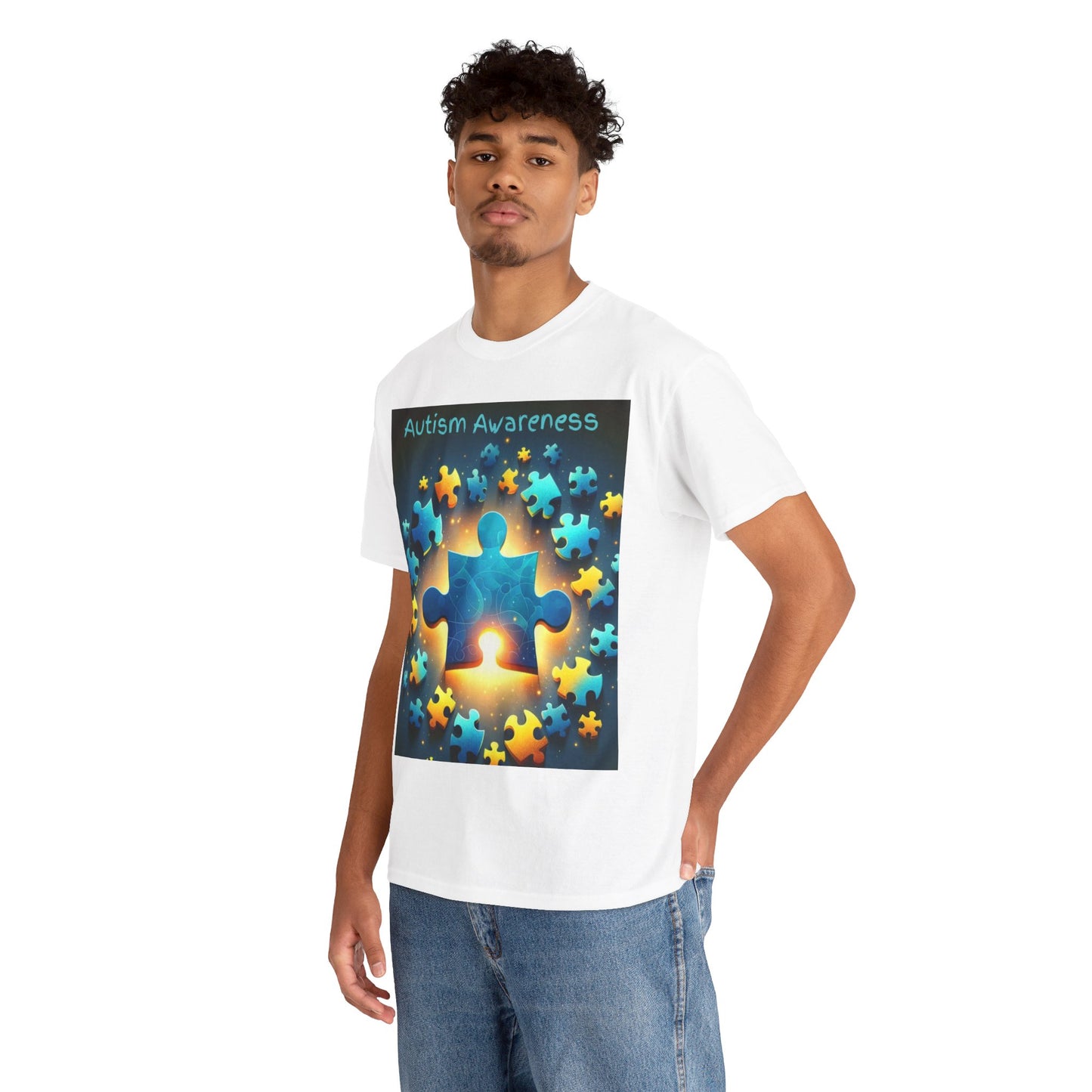 Autism Glow Unisex Heavy Cotton Tee