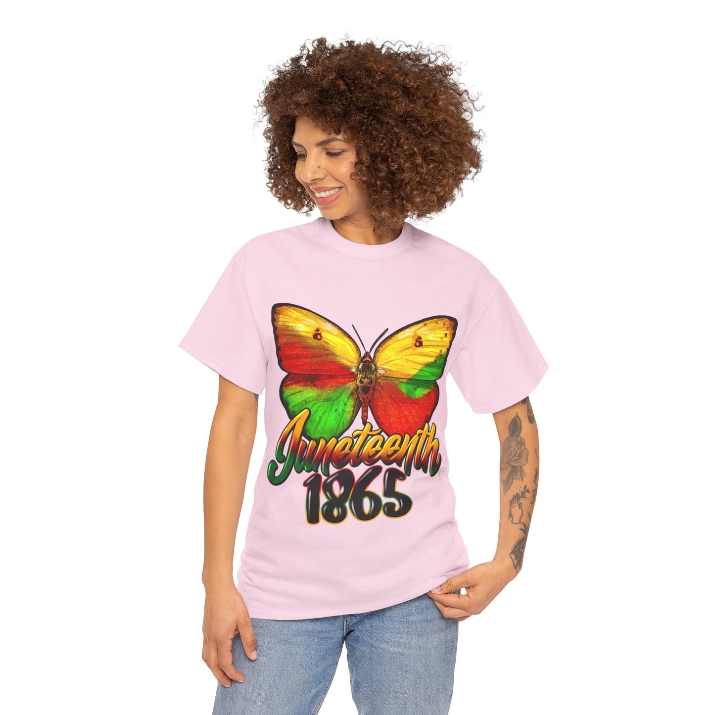 Juneteenth Butterfly Unisex Heavy Cotton Tee