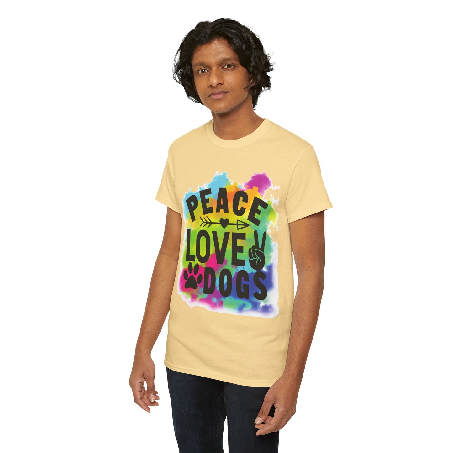 Peace Love Dogs Unisex Heavy Cotton Tee