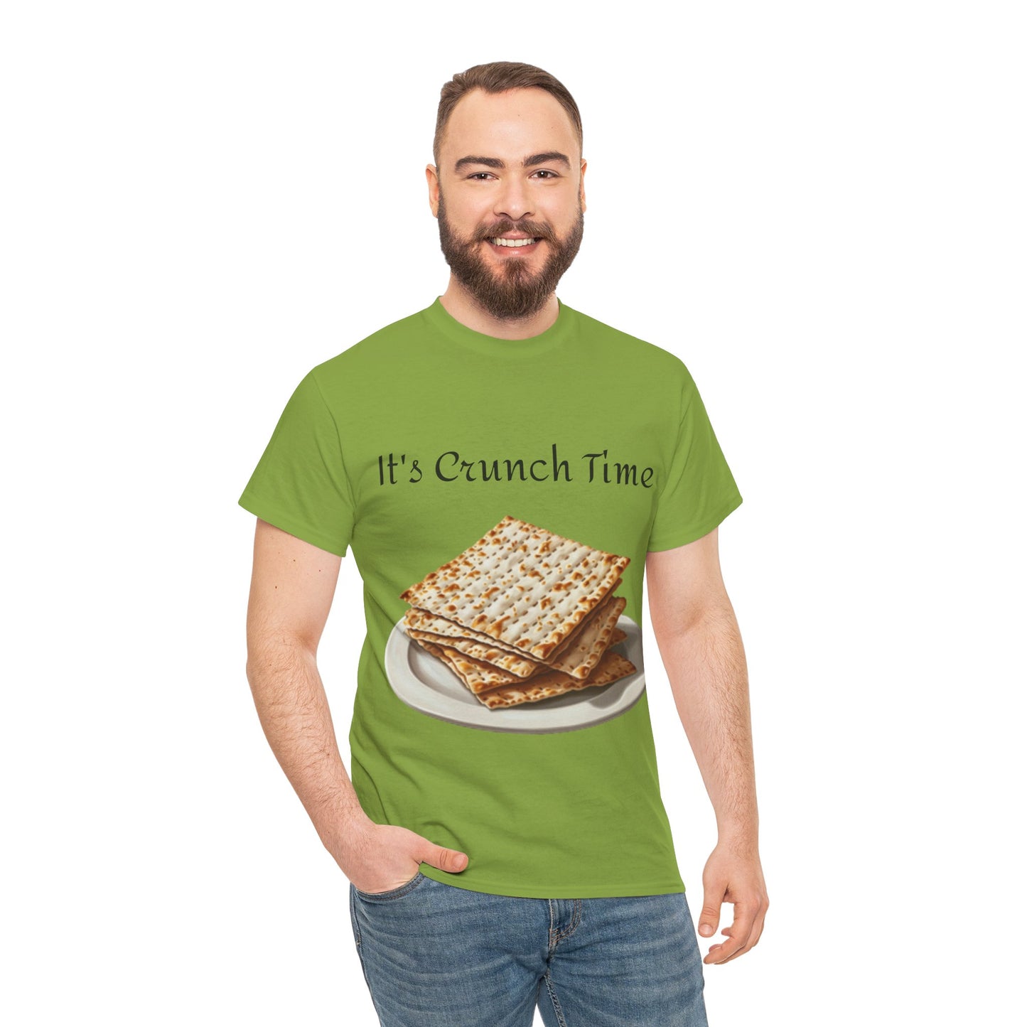 It's Crunch Time Matza Unisex Heavy Cotton Tee