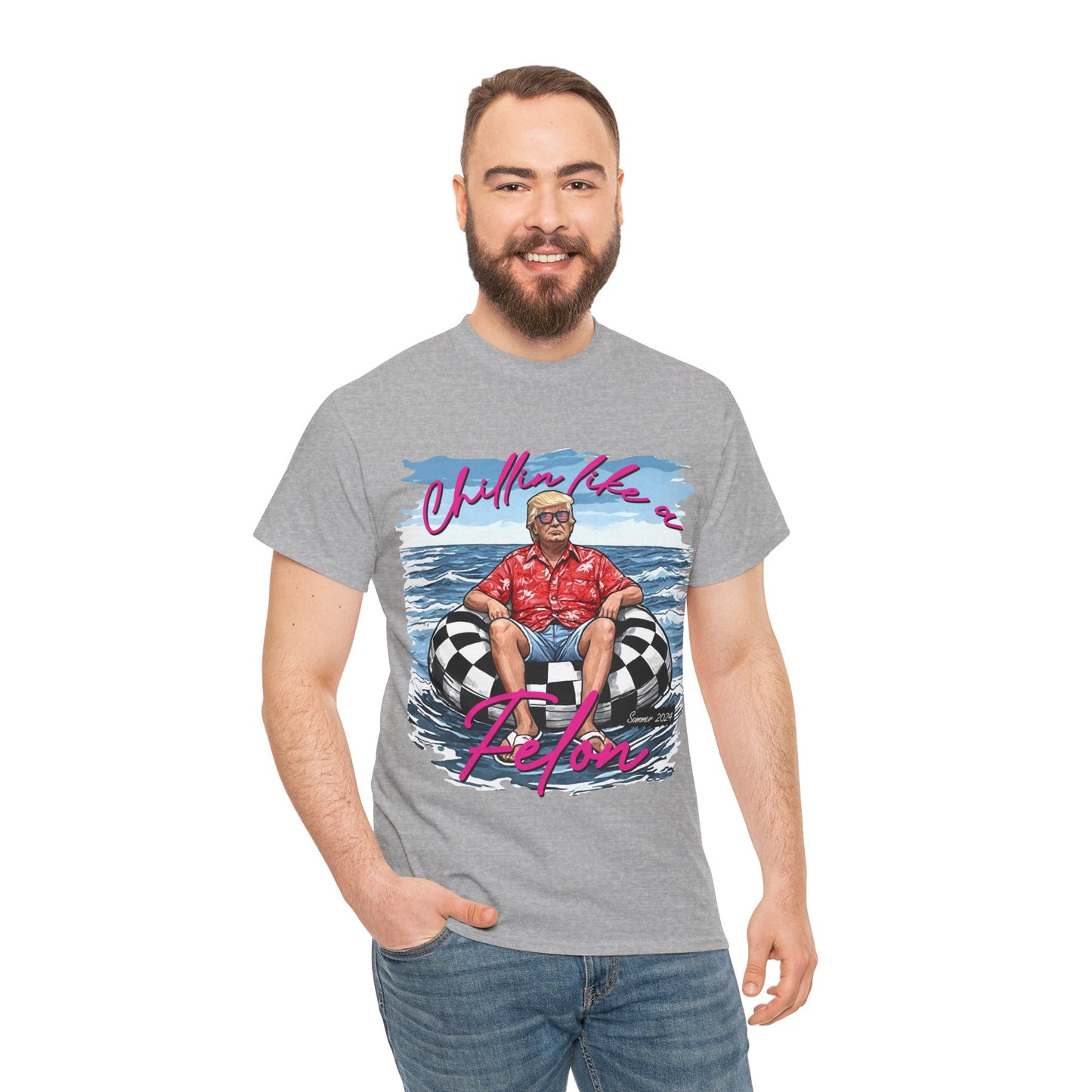 Trump Chillin' Unisex Heavy Cotton Tee